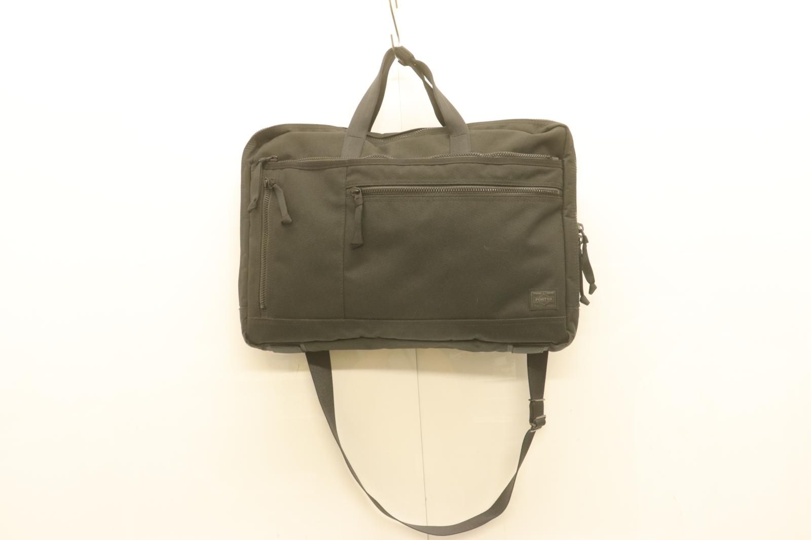 【中古】 PORTER メンズビジネスバッグ -- INTERACTIVE ブリーフケース PORTER -- 黒 ブラック ロゴ