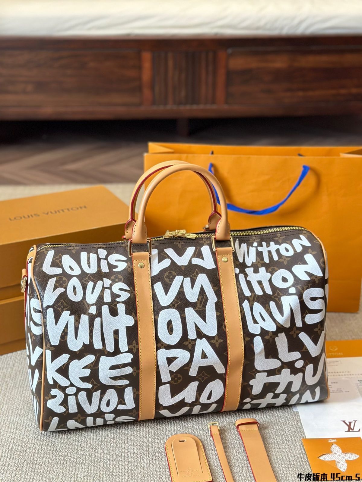 LV Keepall Bandouliere 45トラベルバッグ/ハンドバッグ、リュックサック、小銭入れ、手首バッグ、ショルダーバッグ、