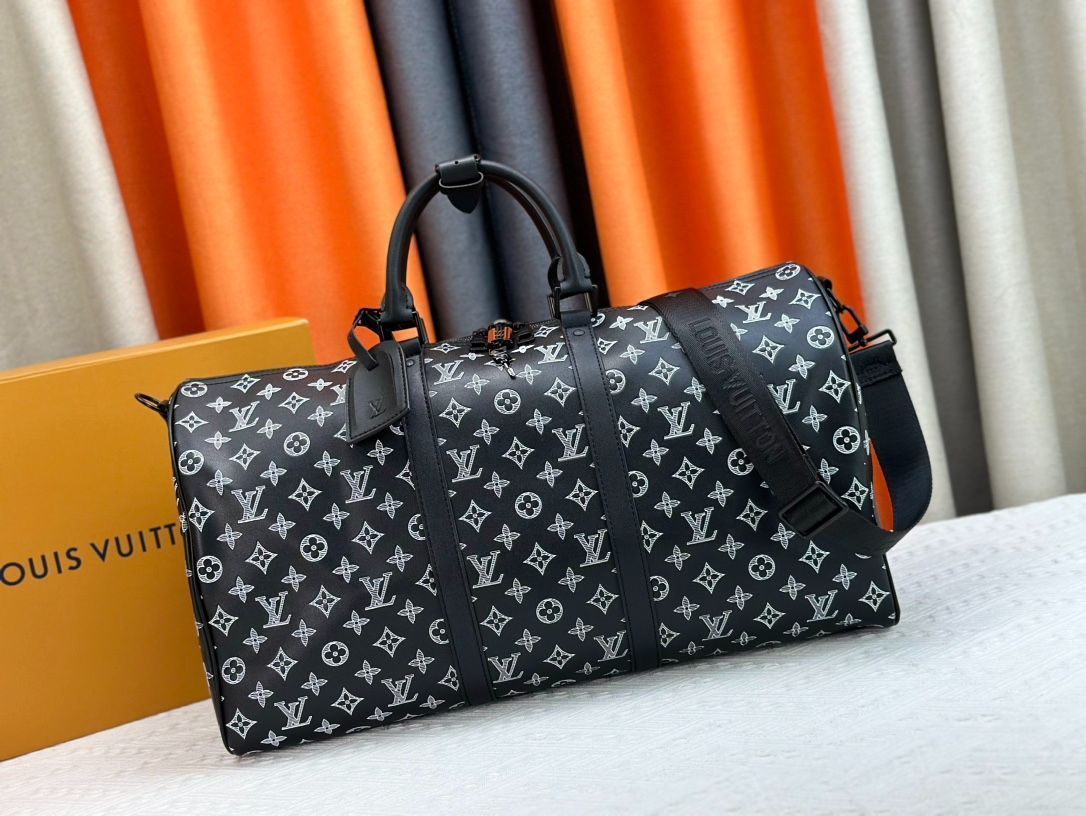 KEEPALL BANDULIERE 50トラベルバッグ、ハンドバッグ、リュックサック、手首バッグ、ショルダーバッグ、