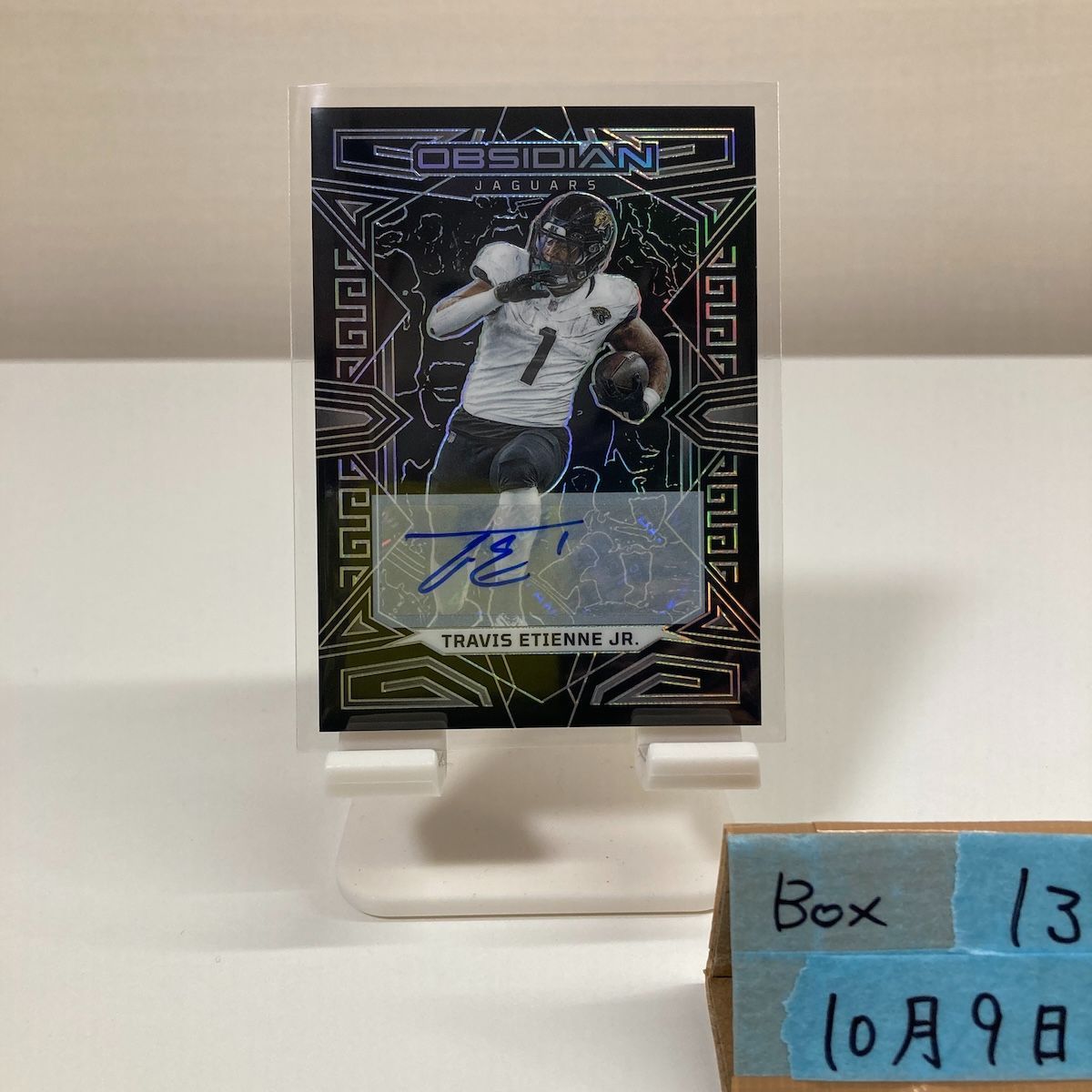 2023 Panini Obsidian Travis Etienne Jr. 直筆サインカード Jacksonville Jaguars カード