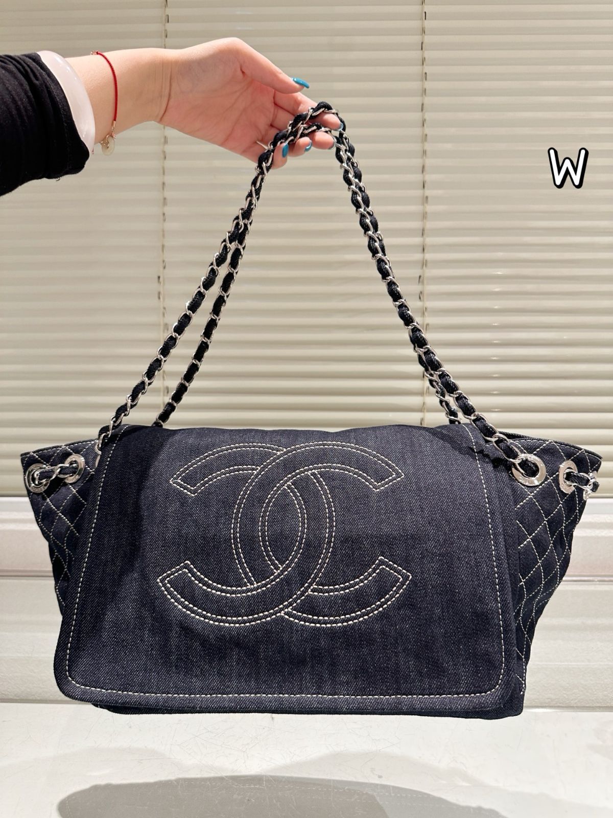【今日特価】Vintage CHANEL デニム トートバッグ-WTO輸入1