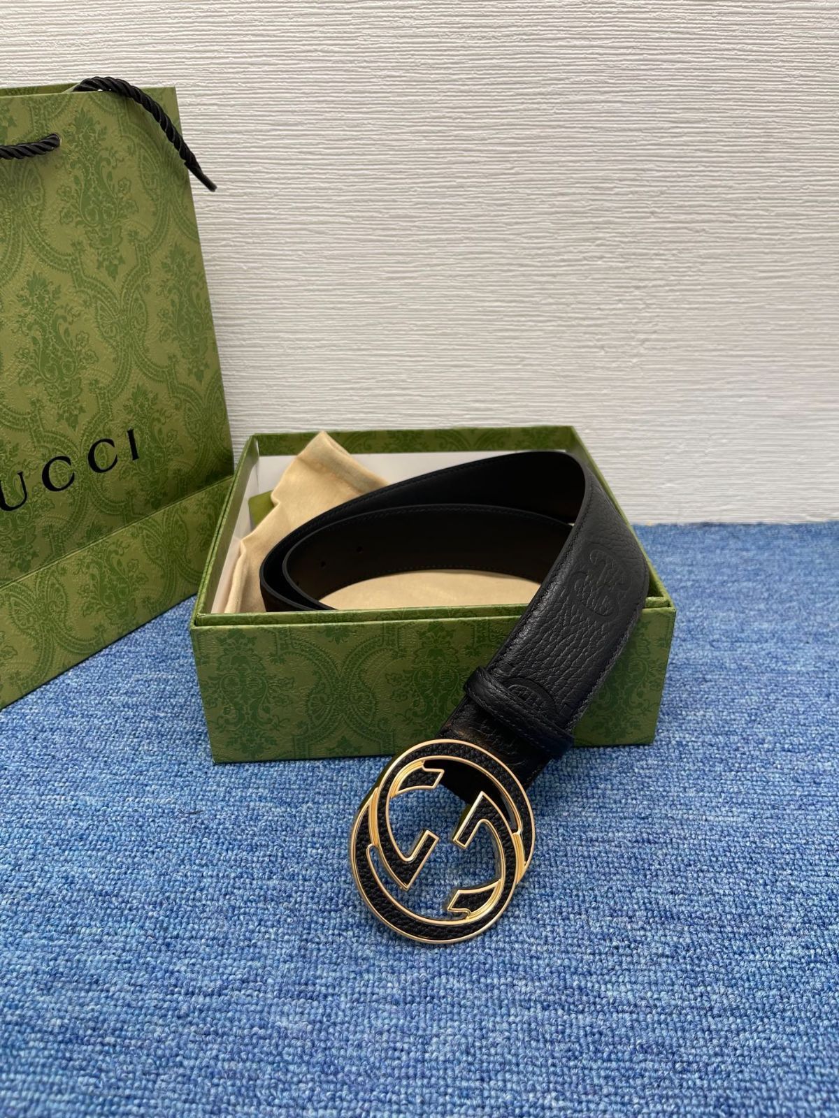 【今日特価】Gucci Signature ダブル G バックル 本革ベルト-2