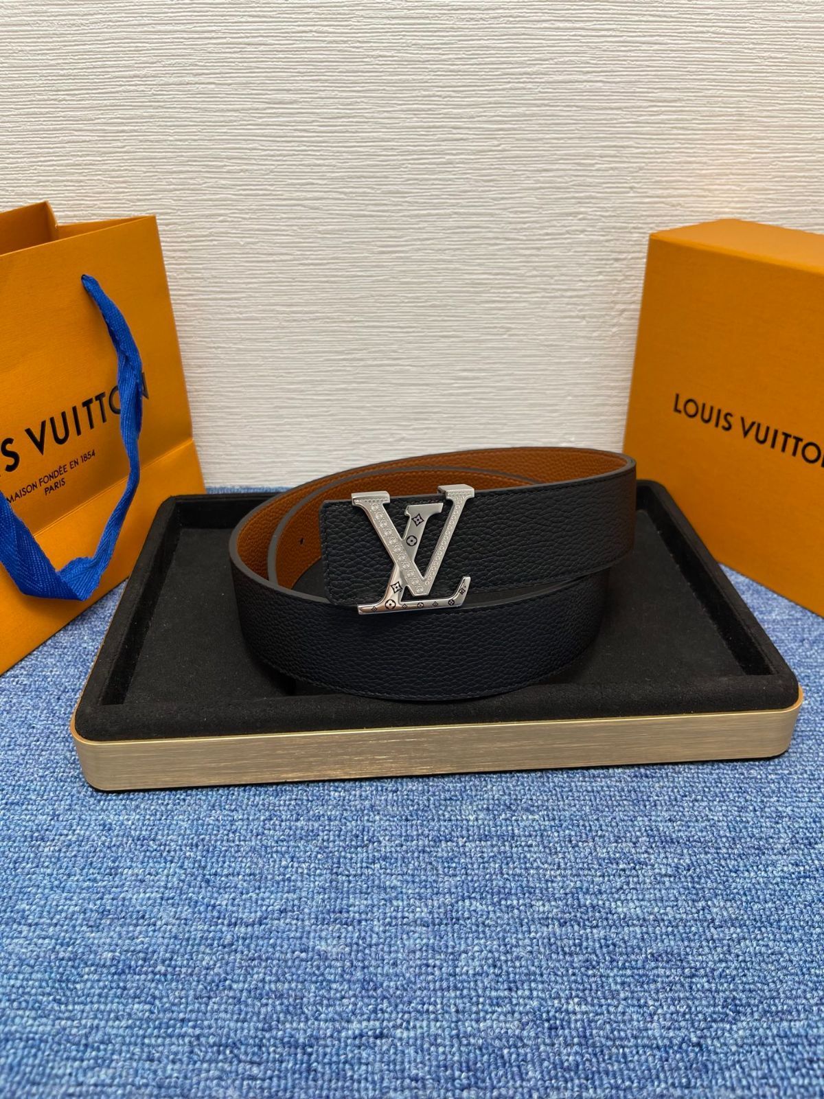 【今日特価】LV Monogram 4.0cm バックル付きベルト-2