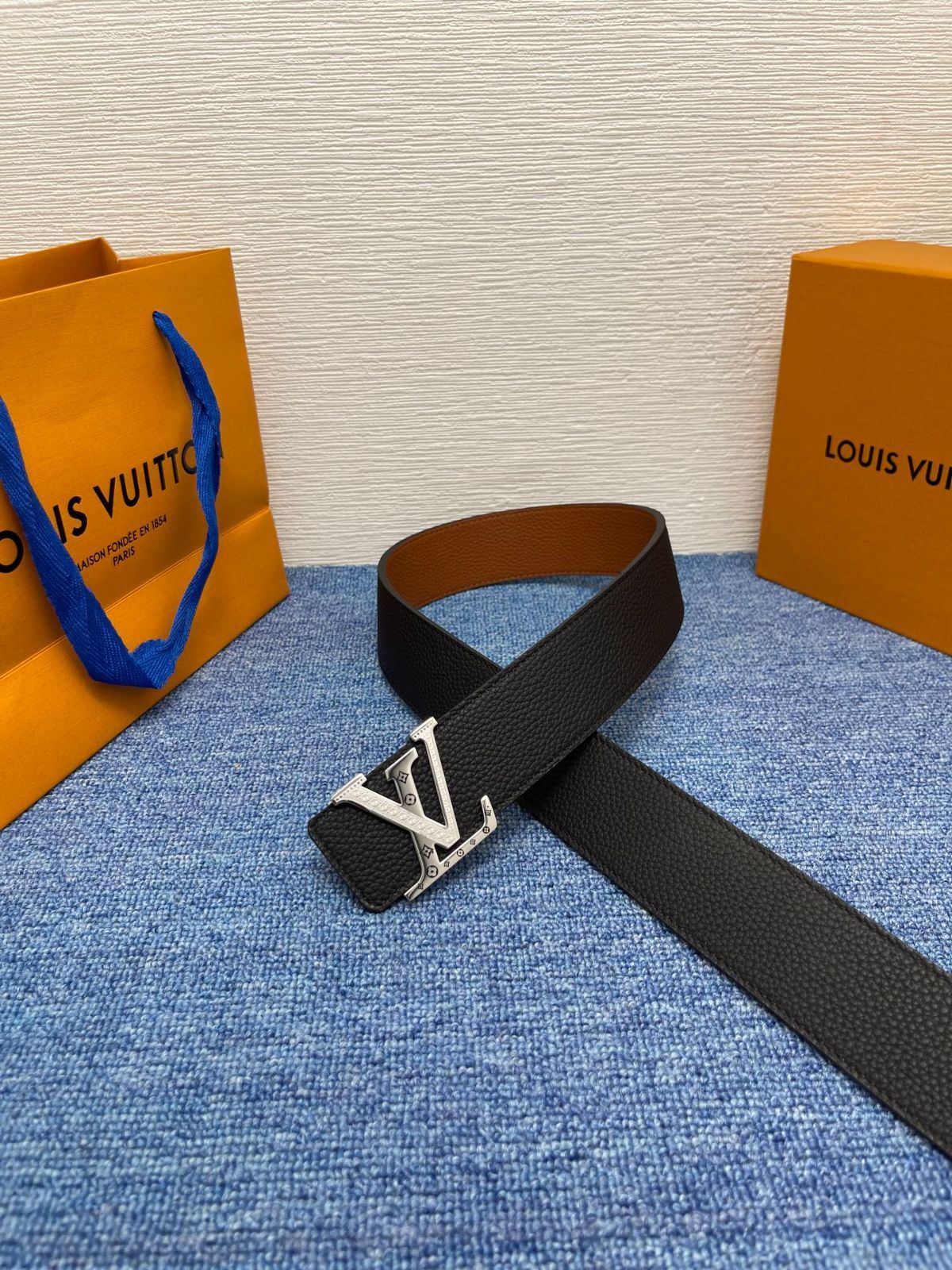 【今日特価】LV Monogram 4.0cm バックル付きベルト-2