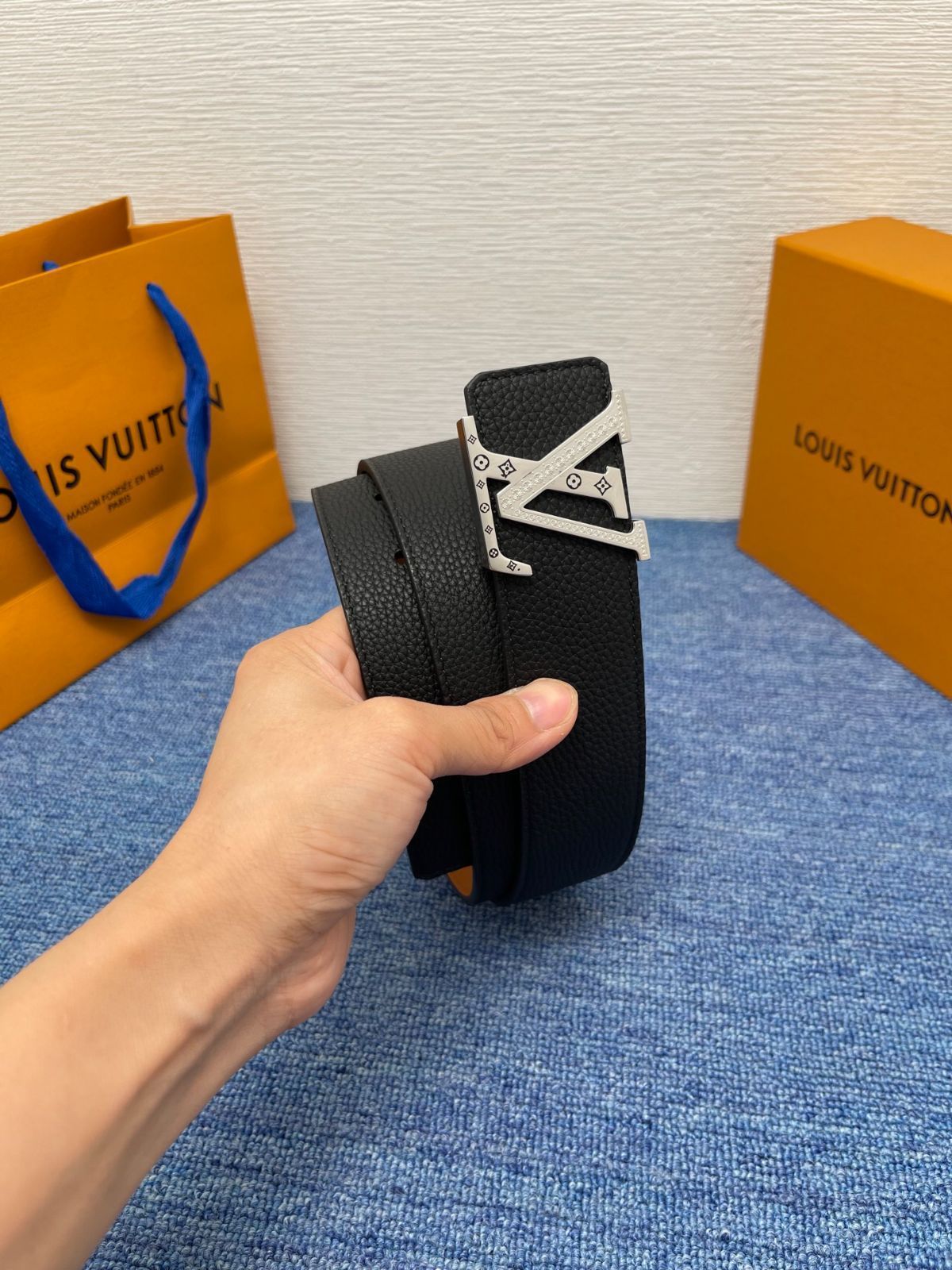 【今日特価】LV Monogram 4.0cm バックル付きベルト-2