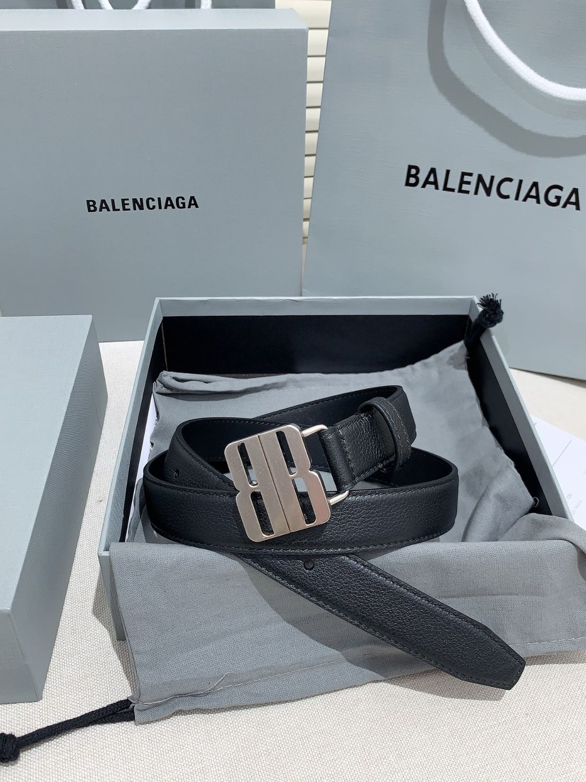 【今日特価】Balenciaga 新款レザーベルト-3