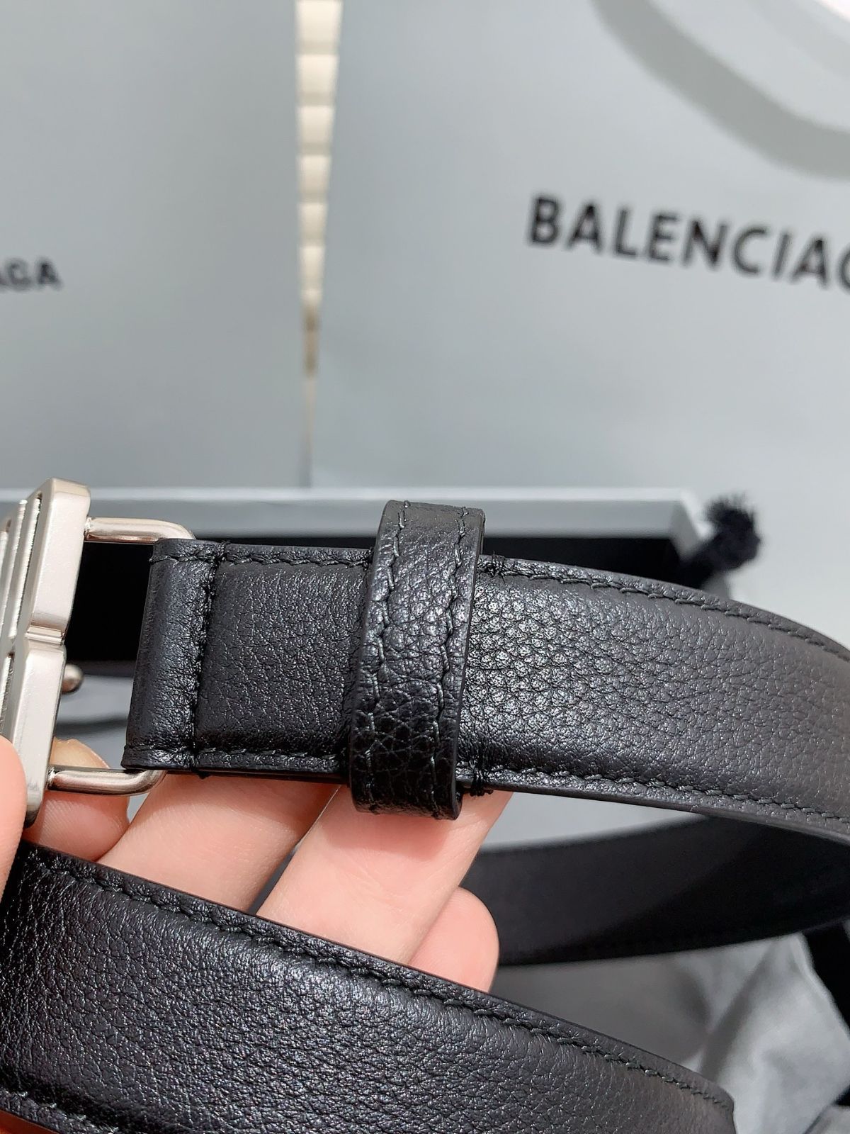 【今日特価】Balenciaga 新款レザーベルト-3