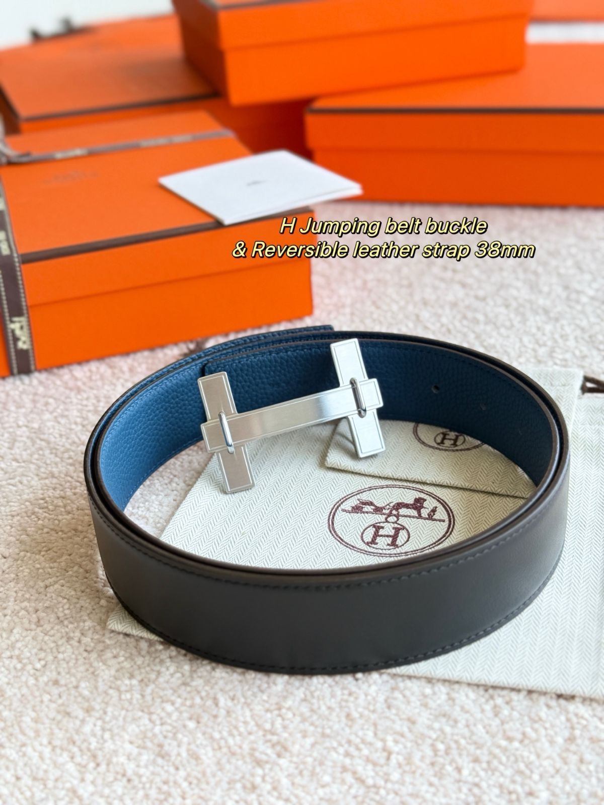 【今日特価】Herm?s H Jumping レザーベルト-3 【今日特価】Herm?s H Jumping レザーベルト-3