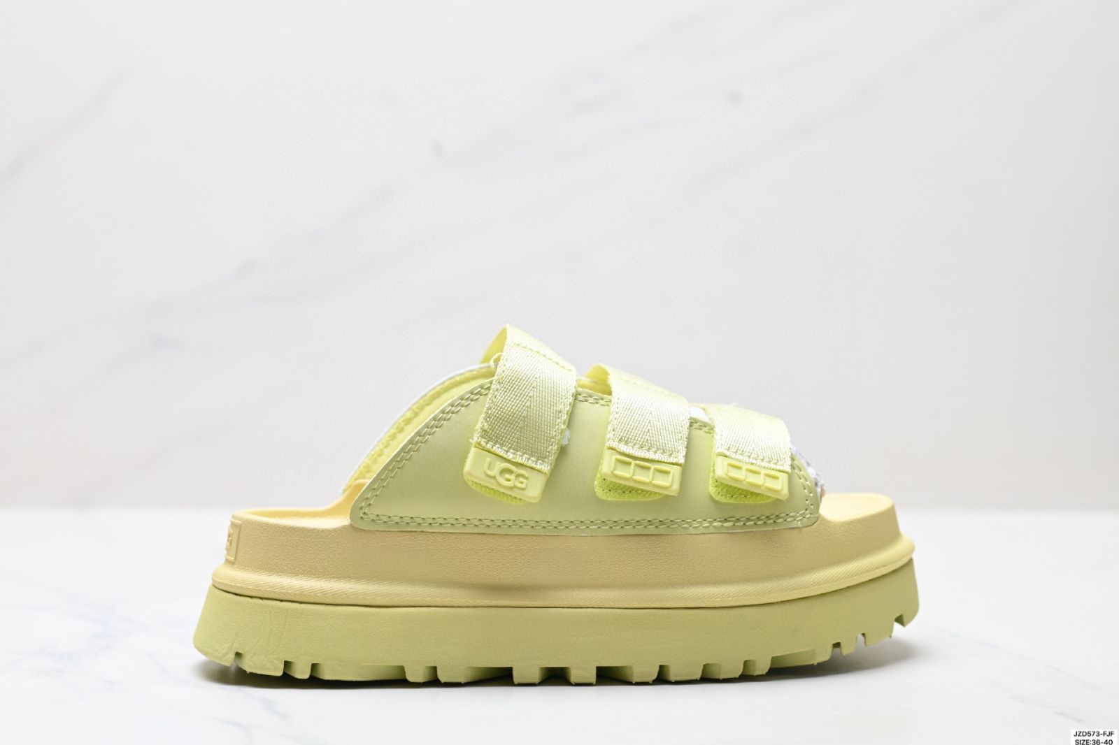 【今日特価】UGG 夏の新作 レディースゴールドシリーズ 厚底マジックテープ カジュアルスリッパ 送料無料 在庫限定セール価格！