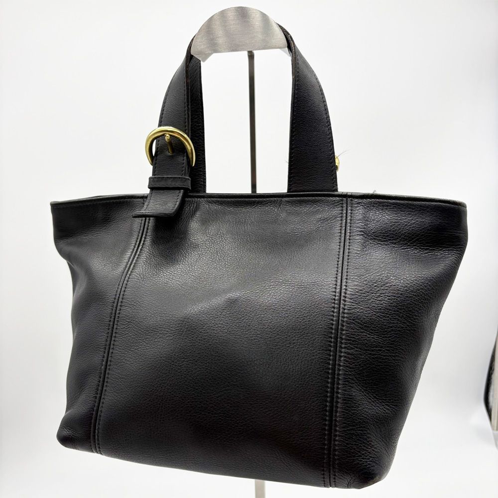 COACH/コーチ オールレザー ブラック ハンドバッグ・トートバッグ