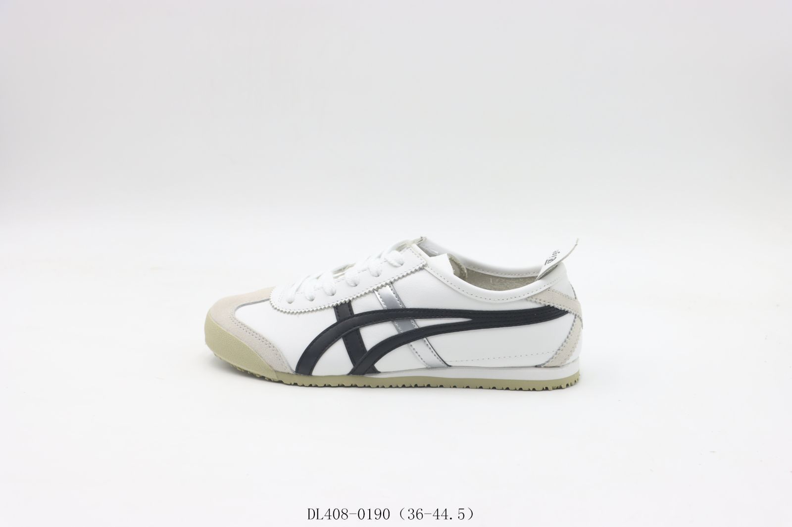 【今日特価】Onitsuka Tiger Slide ホワイトブラックシルバー DL408-0190