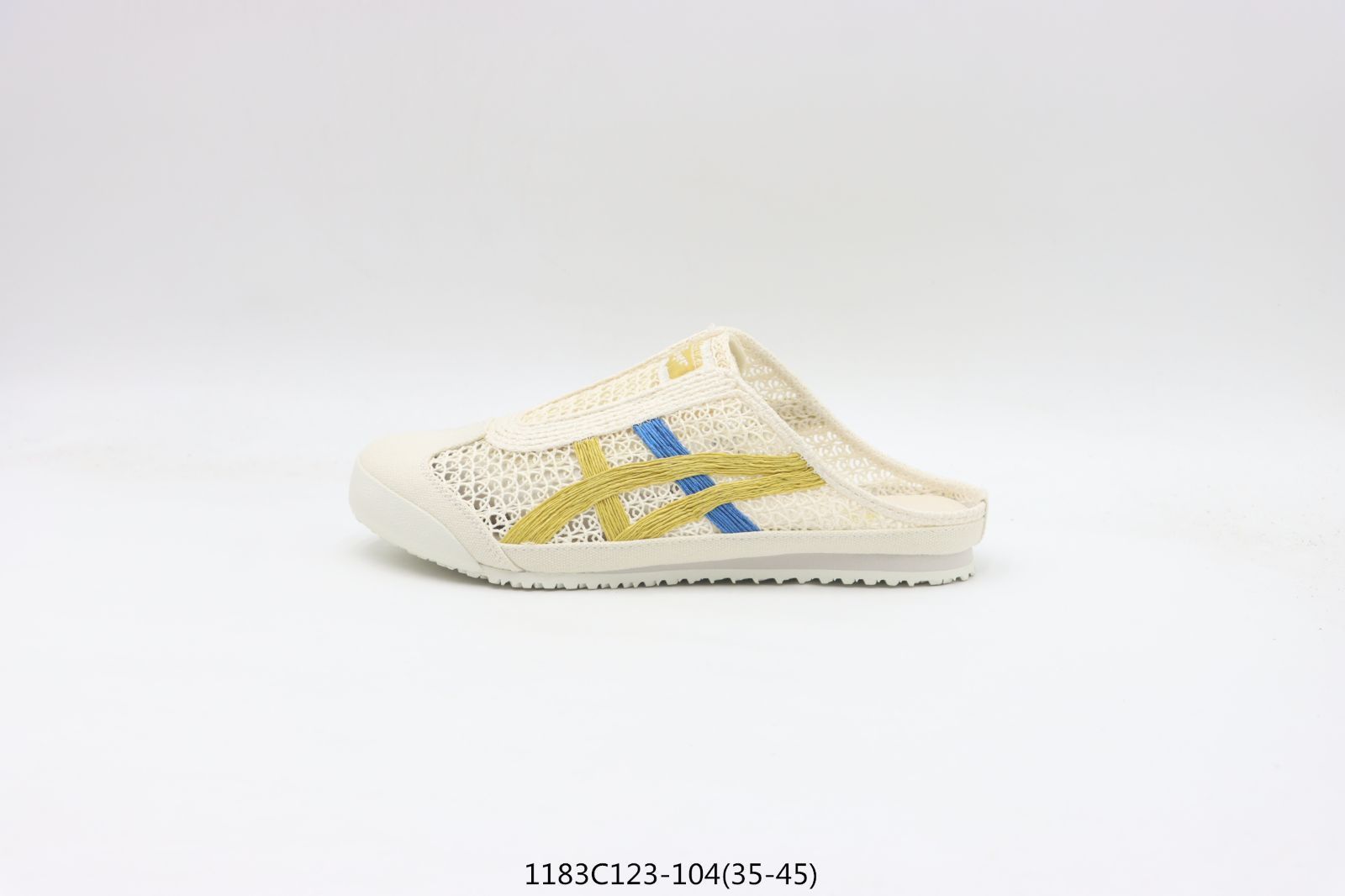 【今日特価】ASICS アサイックス サミードレス ホワイトイエローブルー 1183C123-104