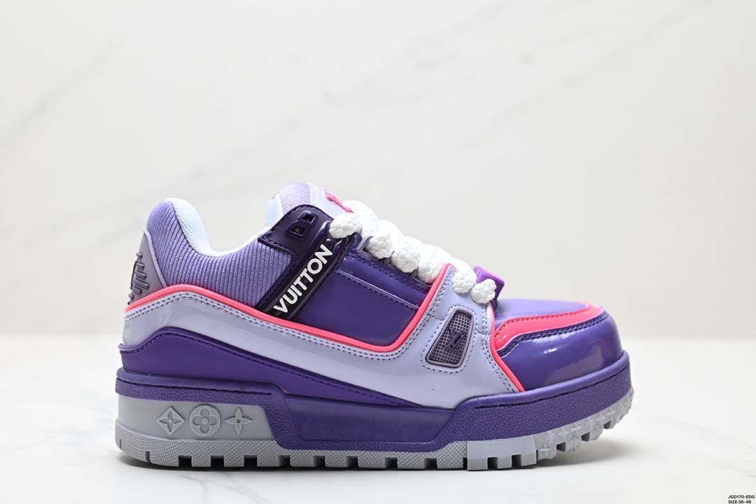 【LVルイ・ヴィトン】Trainer Maxi Low Sneaker パンブレッド マキシシリーズ ローカット カジュアル スポーツ バスケットシューズ04 13,680円