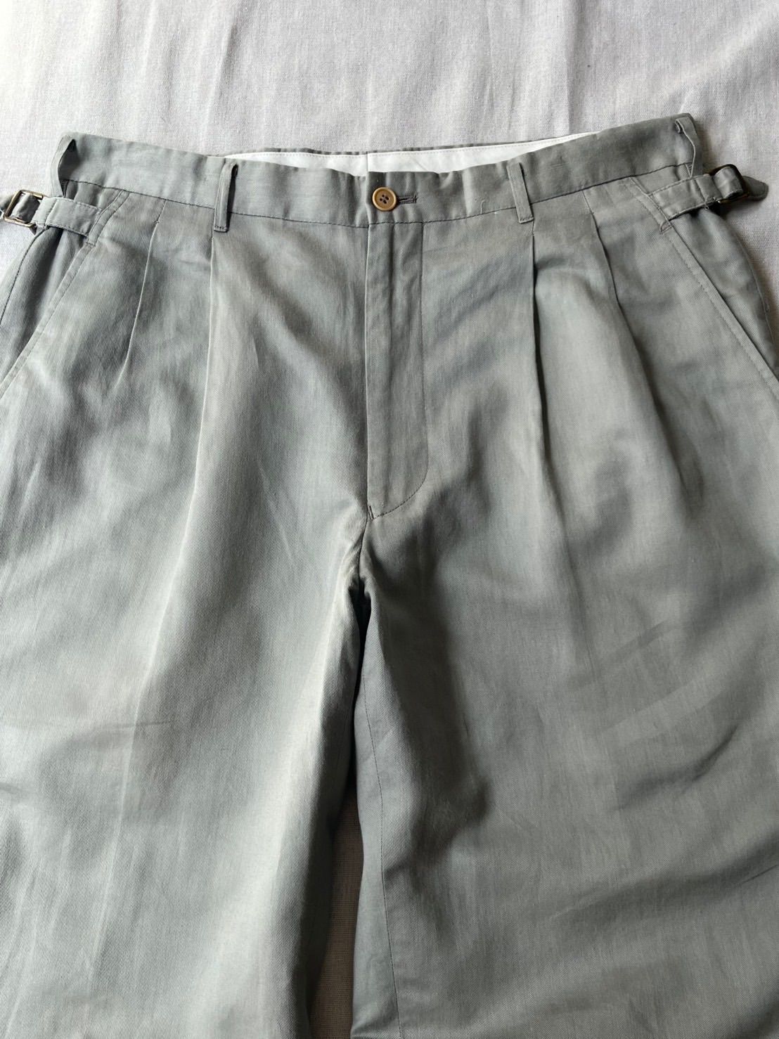 【シルク×リネン】 90s Christian Dior MONSIEUR スラックス / 85 グレー サイドアジャスター パンツ ビンテージ P6-01013-9607 【シルク×リネン】 90s Christian Dior MONSIEUR スラックス / 85 グレー サイドアジャスター パンツ ビンテージ P6-01013-9607