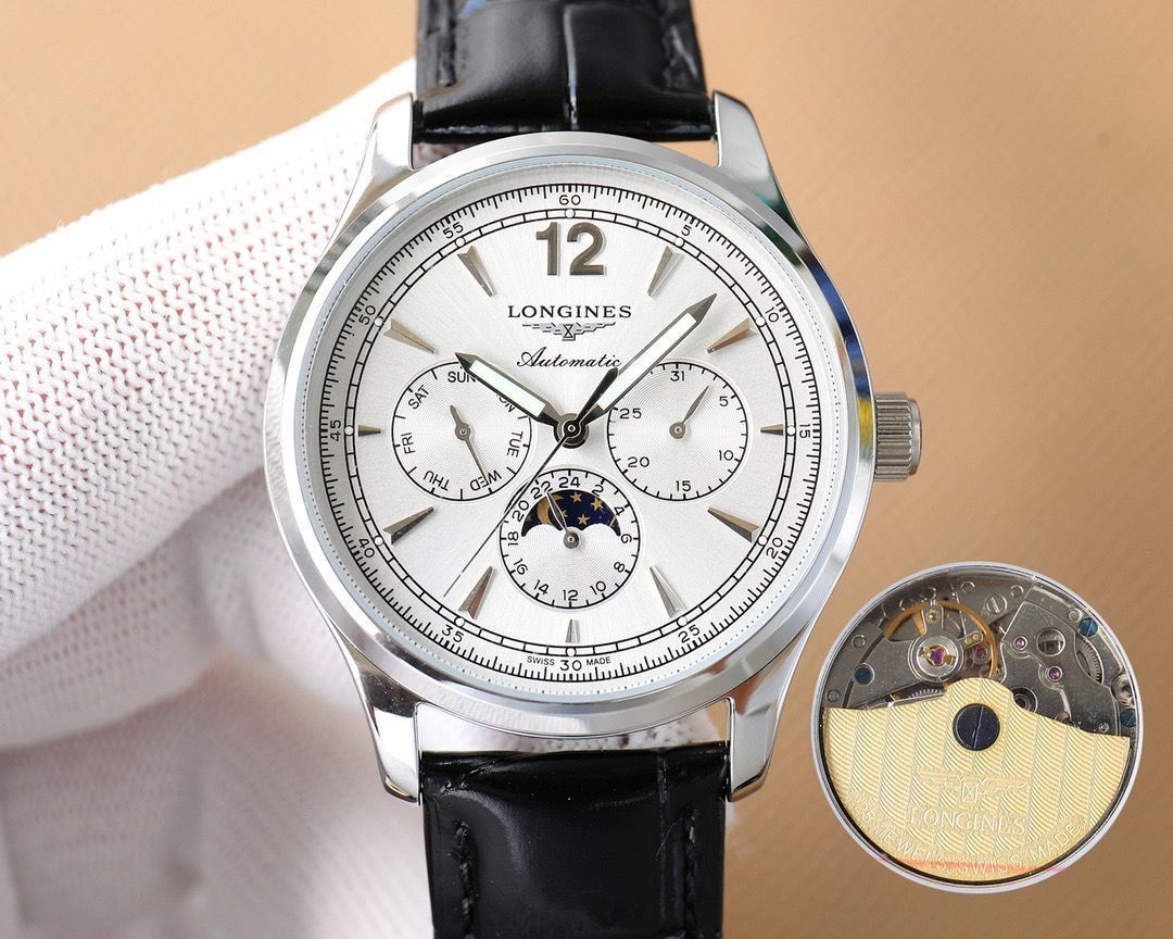 LONGINES ロンジン マスターコレクション メンズ腕時計 40mm｜ムーンフェイズ×自動巻き機械式｜本日限定特価新品未使用