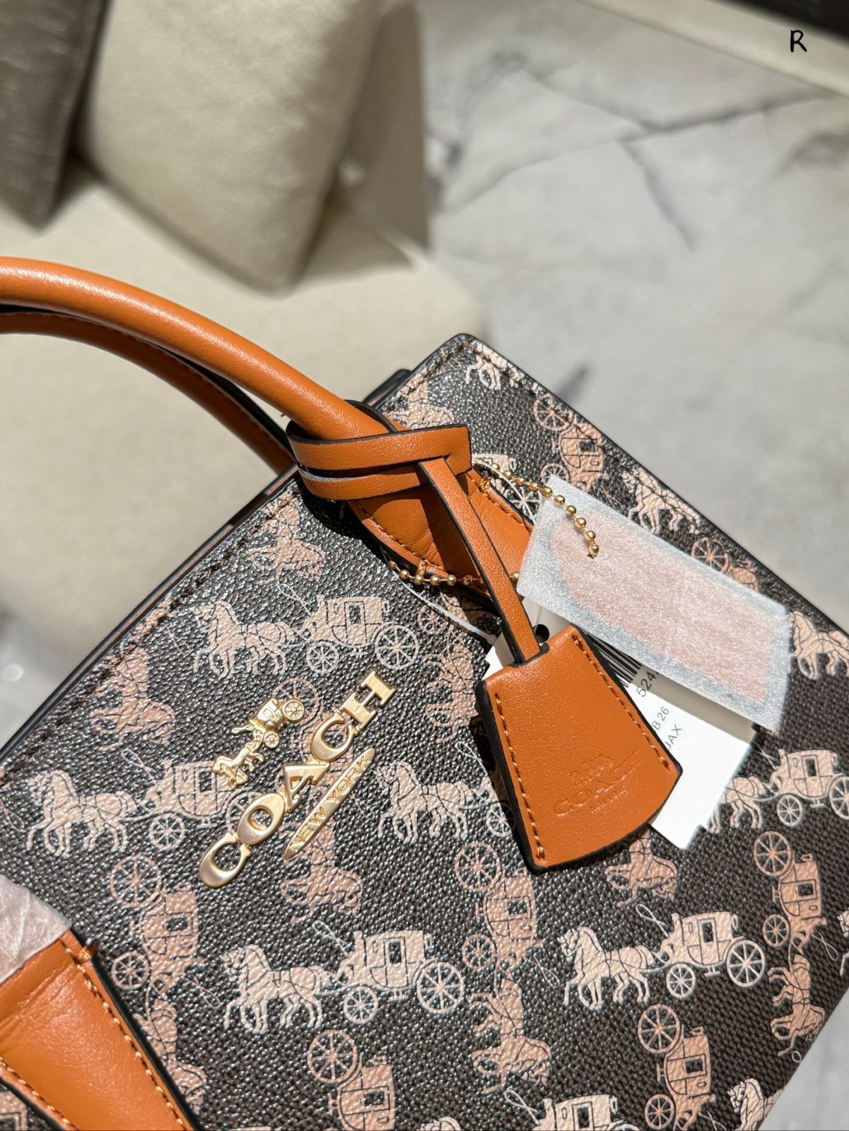【今日特価】COACH 新品 キャリッジロゴ Andrea アンデレア キャリアオールバッグ