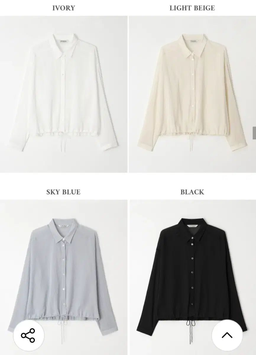 URAGO ウラゴ シャーリングシャツ ライトベージュ URAGO ウラゴ シャーリングシャツ ライトベージュ