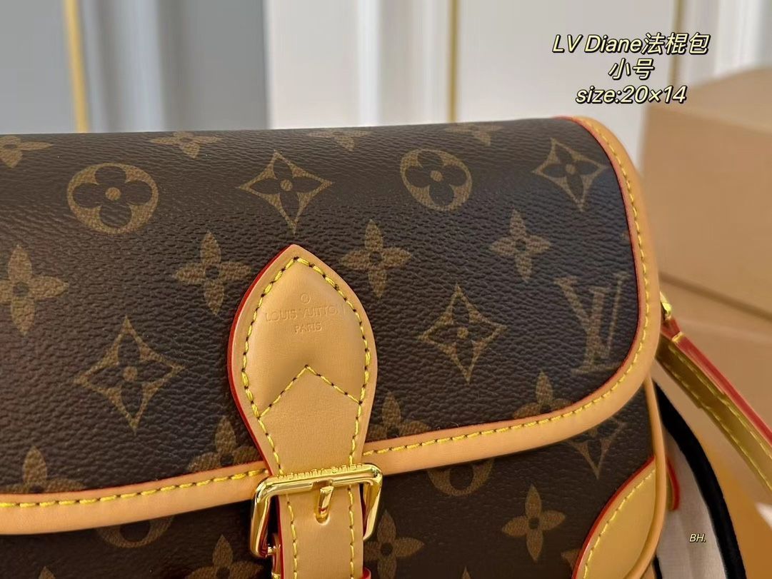 LVルイヴィトンDianeレトロなバゲットバッグ、ハンドバッグ、カメラバッグ、ハンドバッグ、、、リュックサック、ウエストポーチ、小銭入れ、手首バッグ、旅行バッグ、財布、ショルダーバッグ
