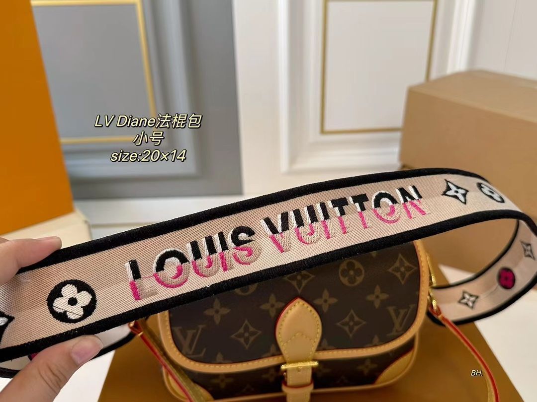 LVルイヴィトンDianeレトロなバゲットバッグ、ハンドバッグ、カメラバッグ、ハンドバッグ、、、リュックサック、ウエストポーチ、小銭入れ、手首バッグ、旅行バッグ、財布、ショルダーバッグ