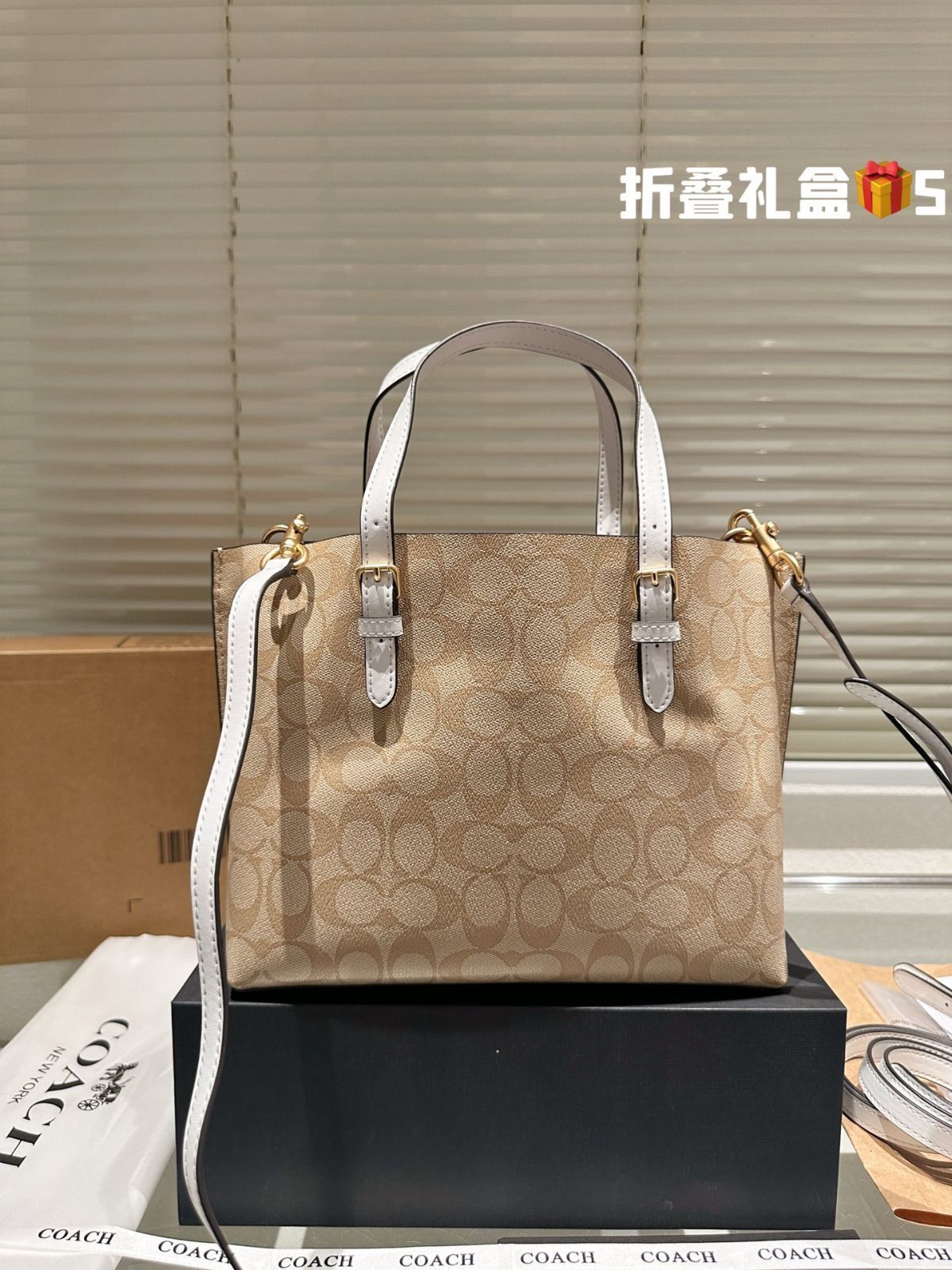 【今日特価】COACH Mollie 25 トートバッグ スーパーポピュラーショッピングバッグ