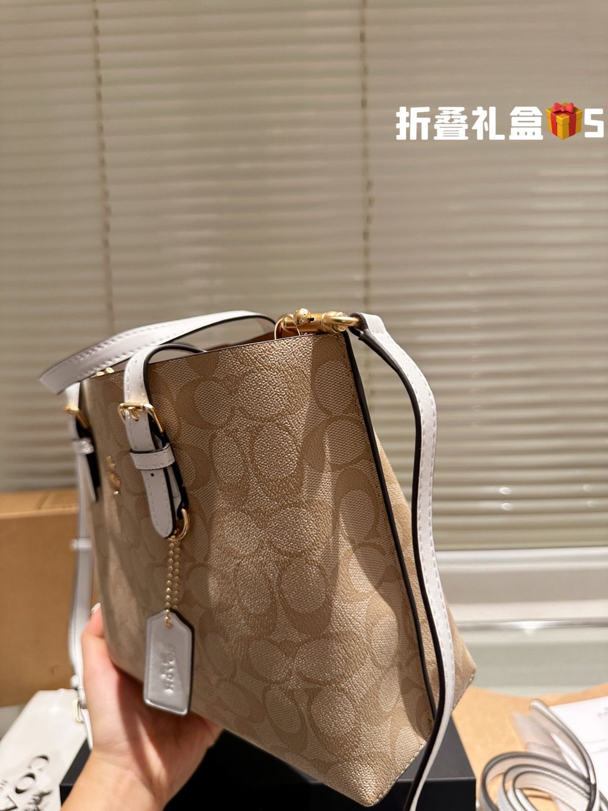 【今日特価】COACH Mollie 25 トートバッグ スーパーポピュラーショッピングバッグ