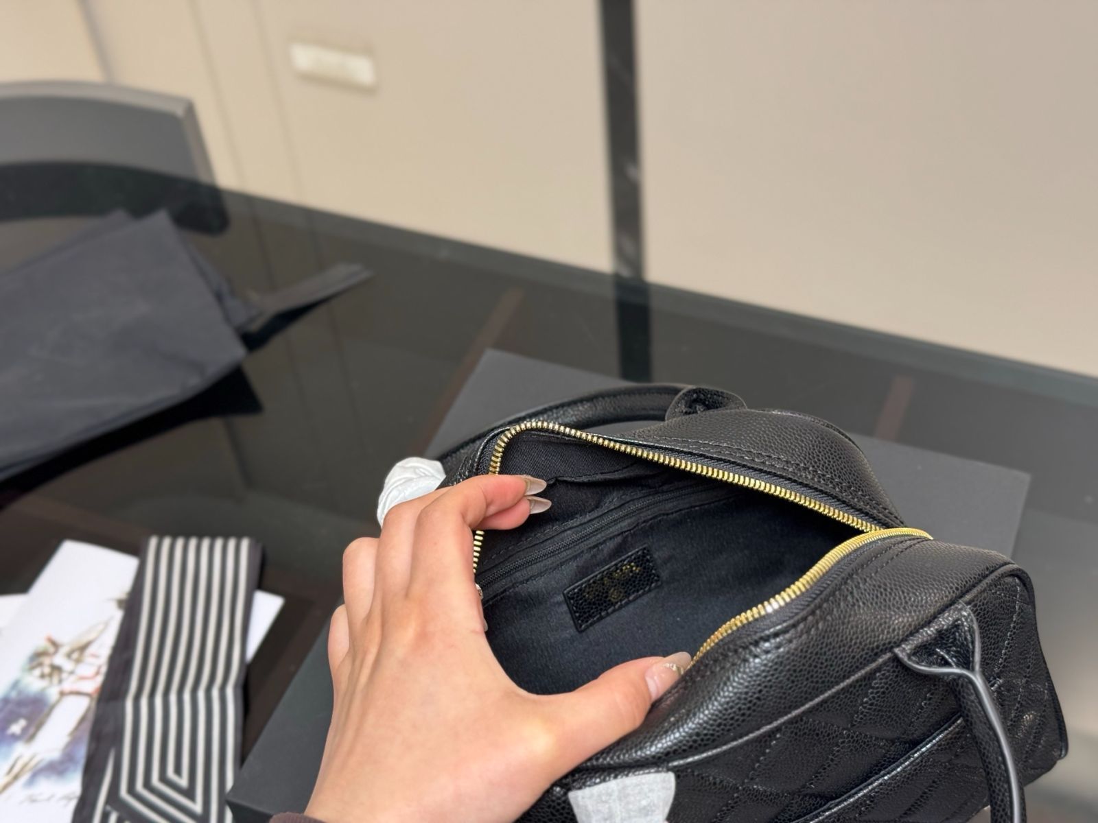 【今日特価】Chanel Vintage Bowling Bag - ヴィンテージ ボーリングバッグ