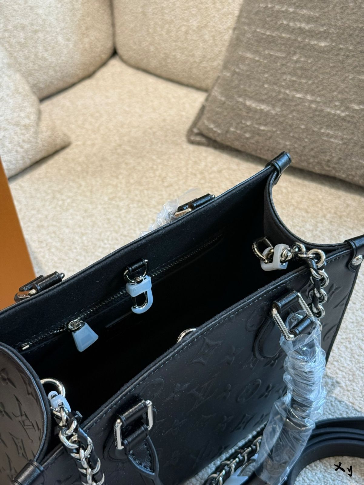 【今日特価】LV Onthego Black Small Tote Bag - ルイ・ヴィトン オンザゴー ブラック スモール トートバッグ