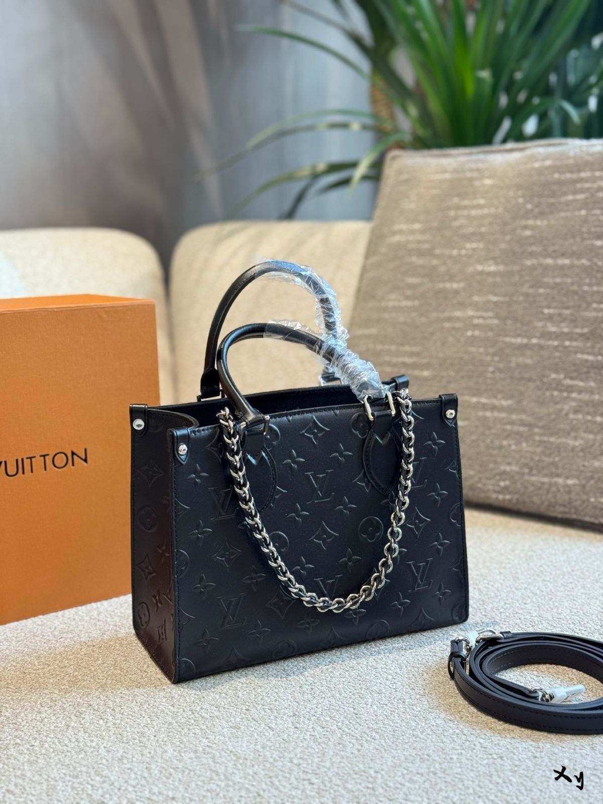 【今日特価】LV Onthego Black Small Tote Bag - ルイ・ヴィトン オンザゴー ブラック スモール トートバッグ
