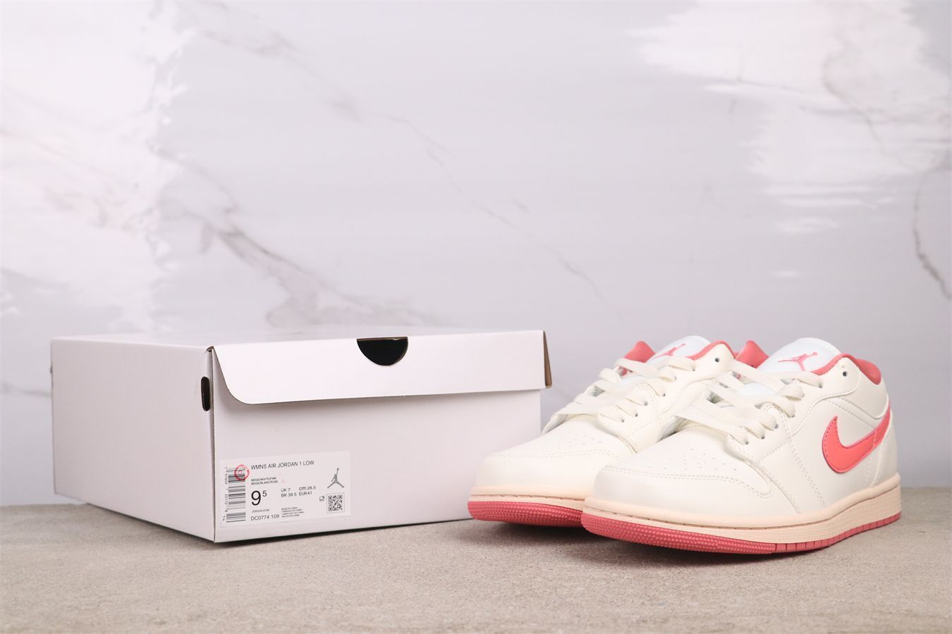 【今日特価】Jordan エアジョーダン aj1 エアジョーダン 1 Low DC0774-109 ローカット 白ピンク