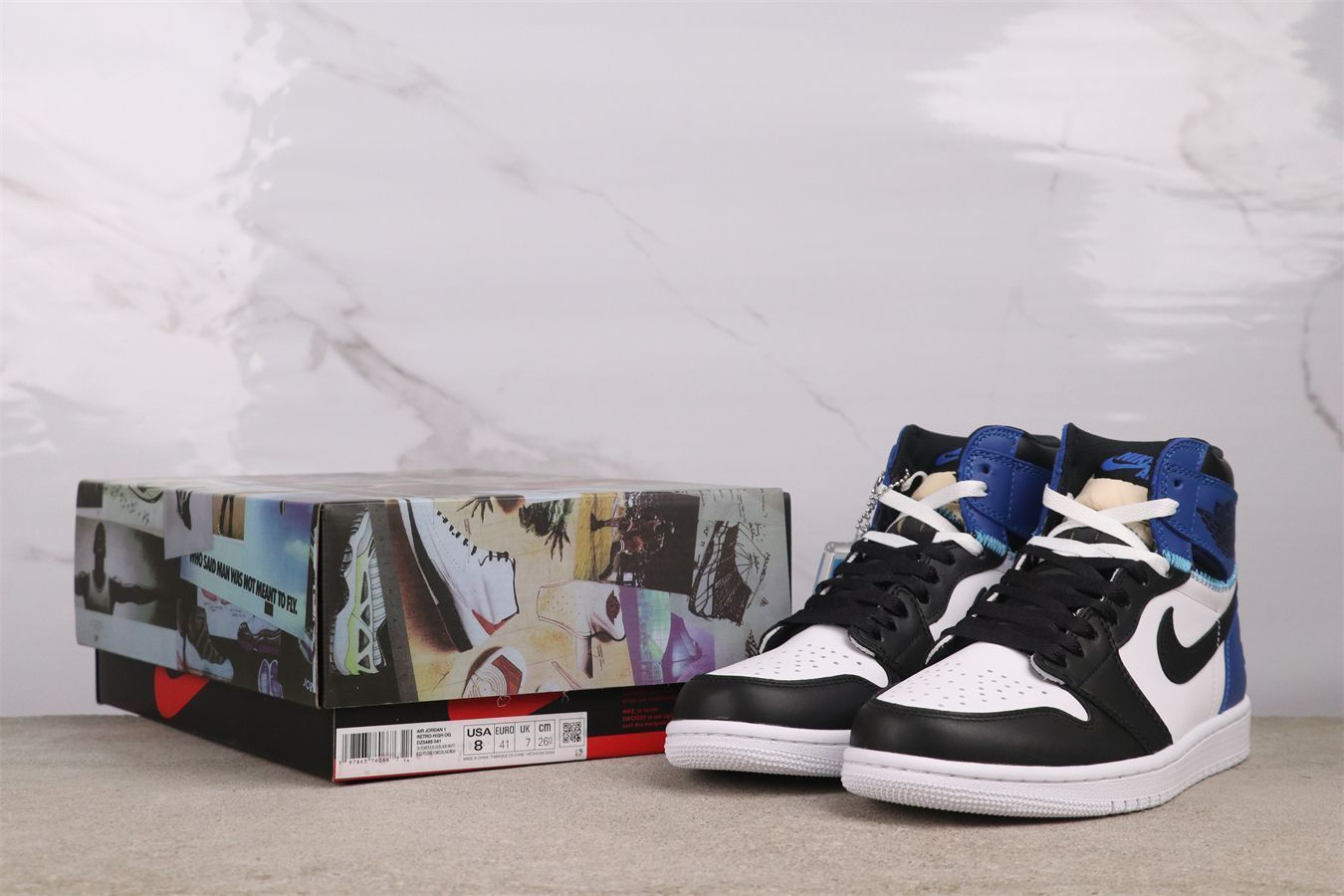【今日特価】Jordan エアジョーダン aj1 AJ1 エアジョーダン 1 High OG DZ5485-041 白藍雷電スプライス