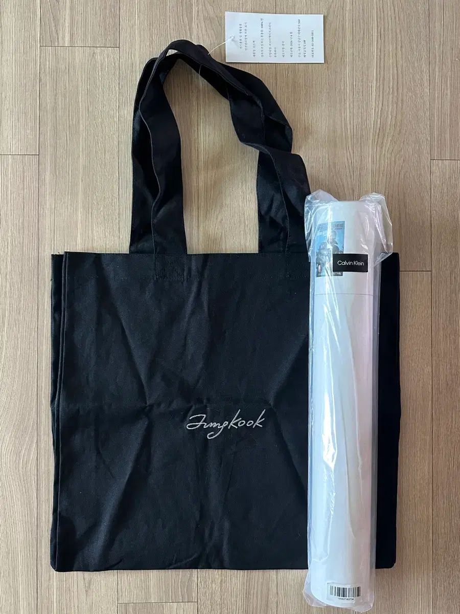Calvin Klein JK ジョングク カルバン・クライン トートバッグ + ポスター Jungkook CK