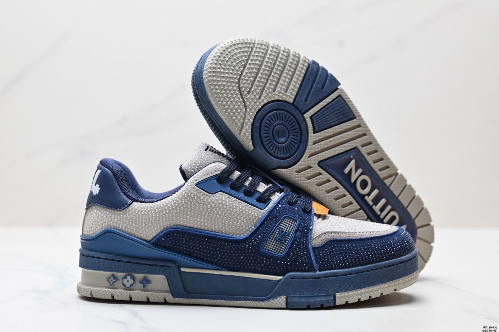 LV（ルイヴィトン）Louis Vuitton Trainer Sneaker Low レジャースポーツカルチャーユニセックススケートシューズ