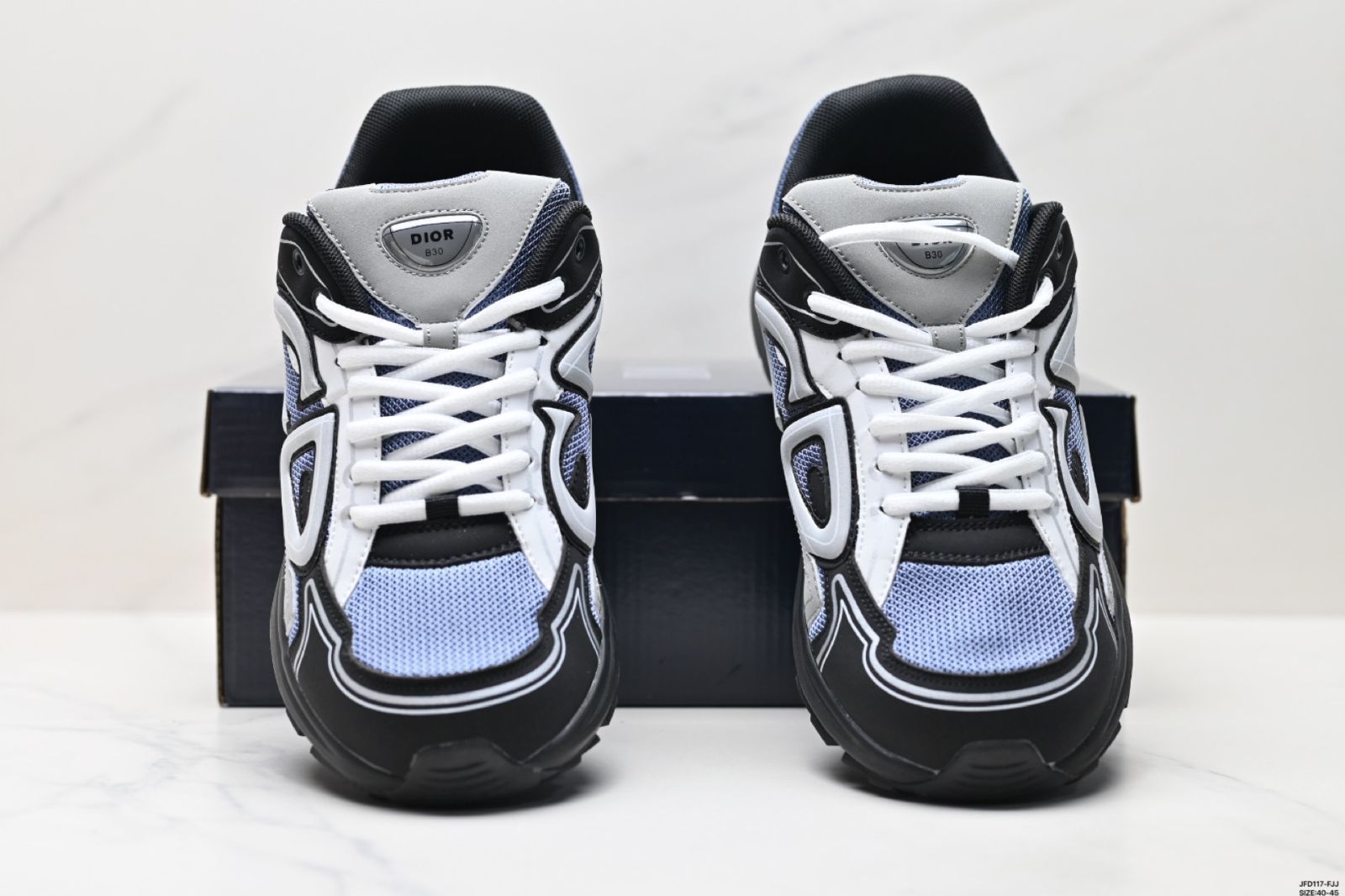 Dior（ディオール）B30 メッシュ生地厚底レース付きレジャーロートップスニーカー 男女共通ダッドシューズ