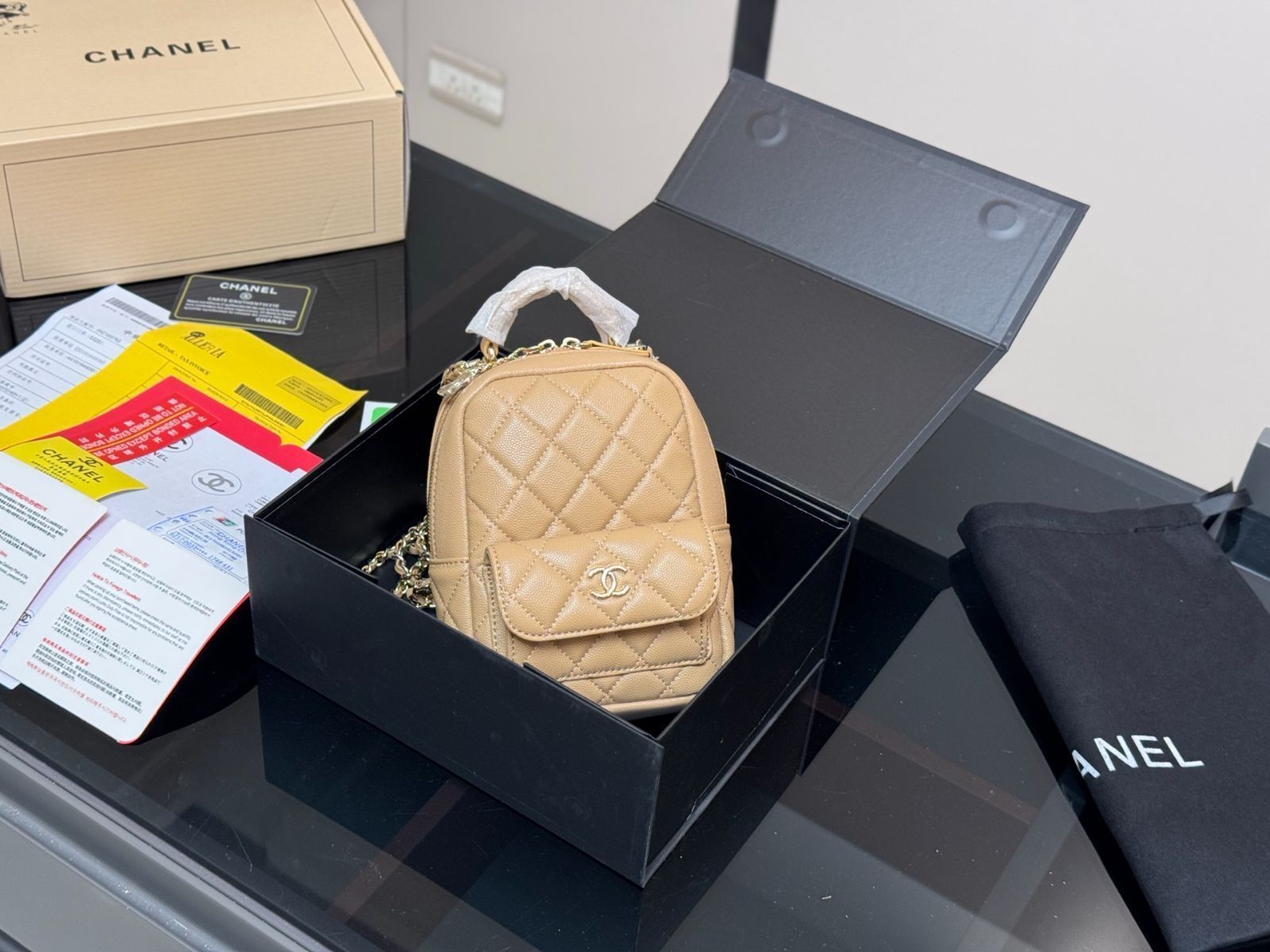 【今日特価】Chanel 24C ダブルショルダーバッグ ミニデザイン