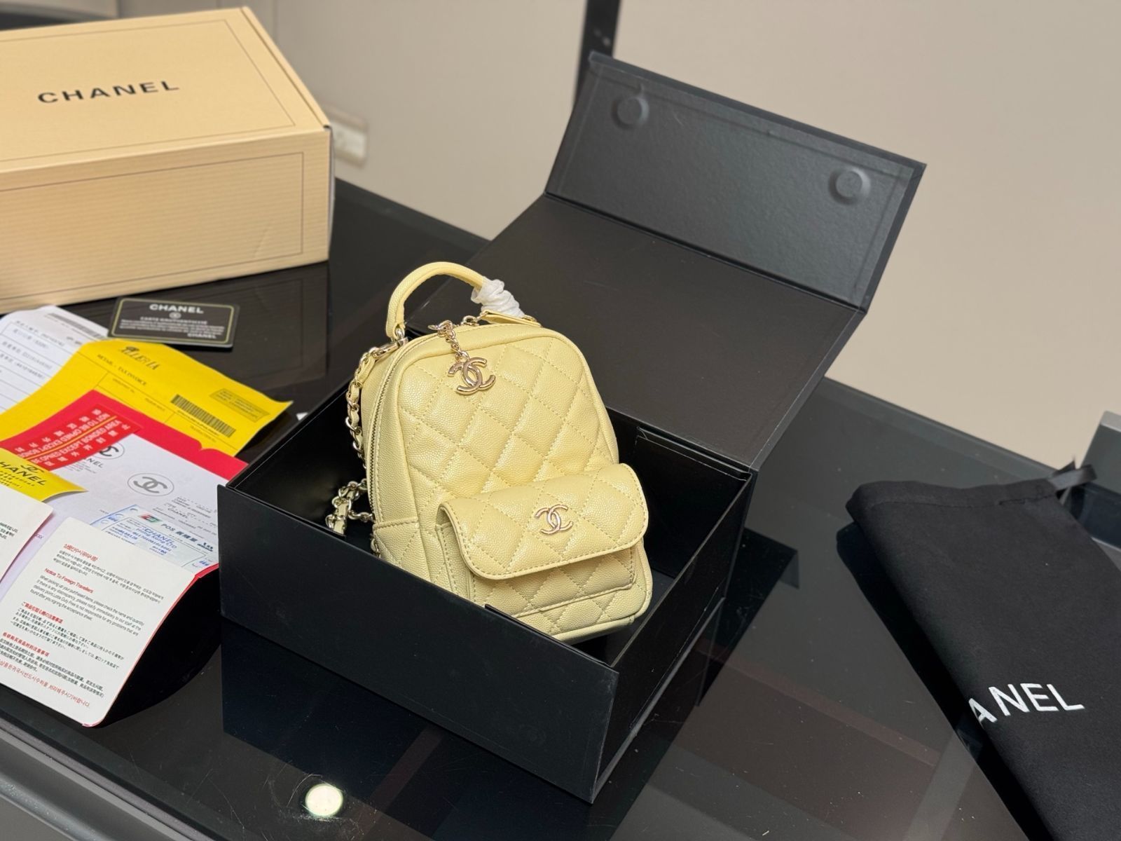 【今日特価】Chanel 24C ダブルショルダーバッグ ミニデザイン