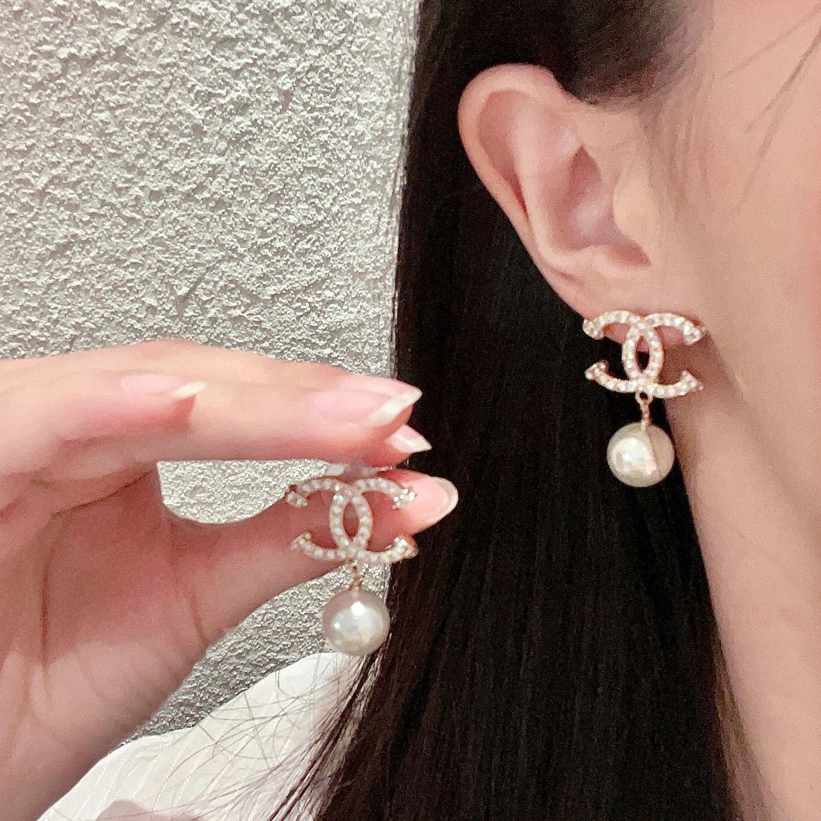 【今日特価】Chanel 中古 ダブル C イヤリング オリジナルリプリカロゴ 国内送料無料！在庫限定セール価格