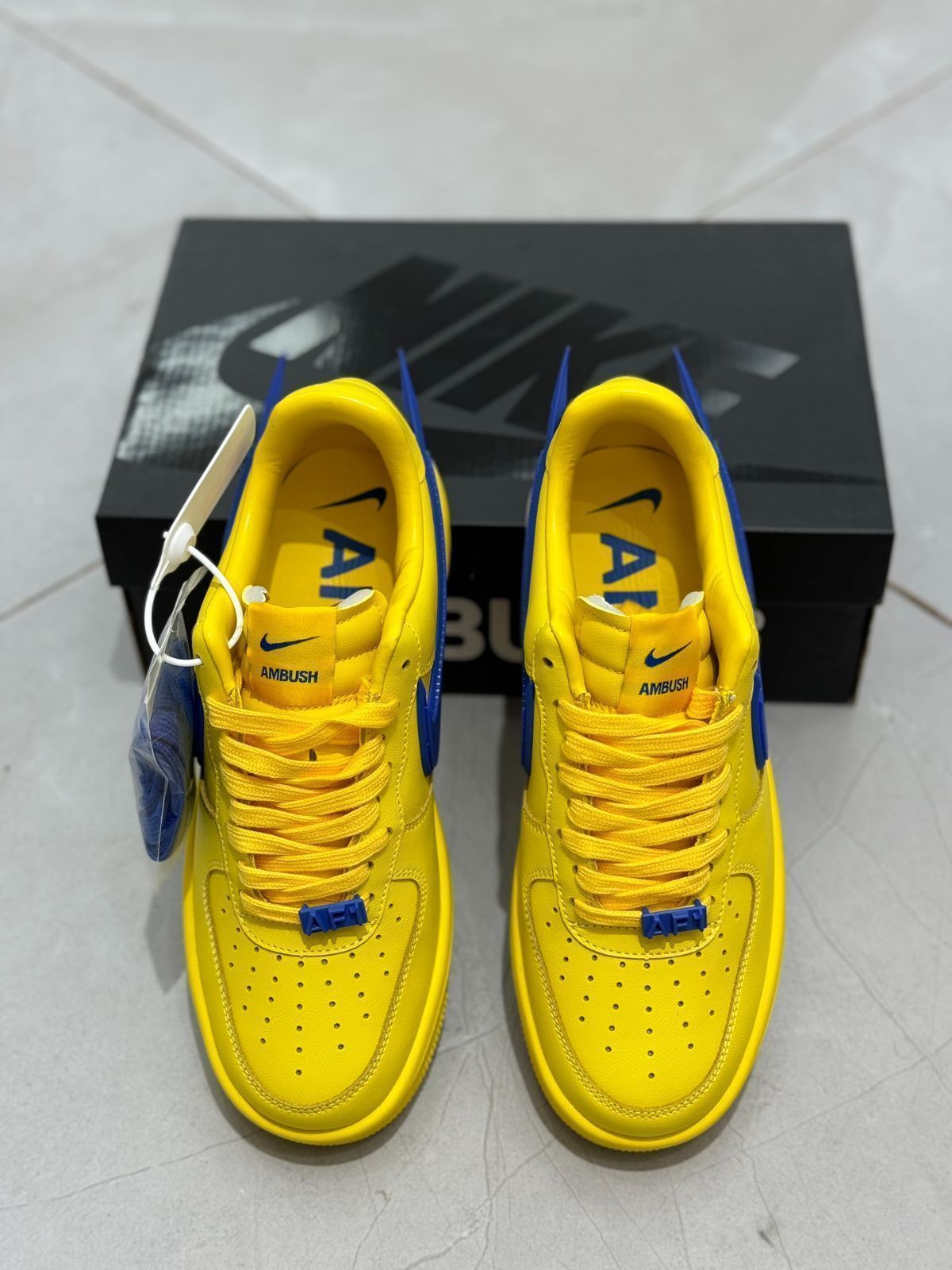 NIke Air Force 1 '07 Low AMBUSH 連名ビッグフック黄色