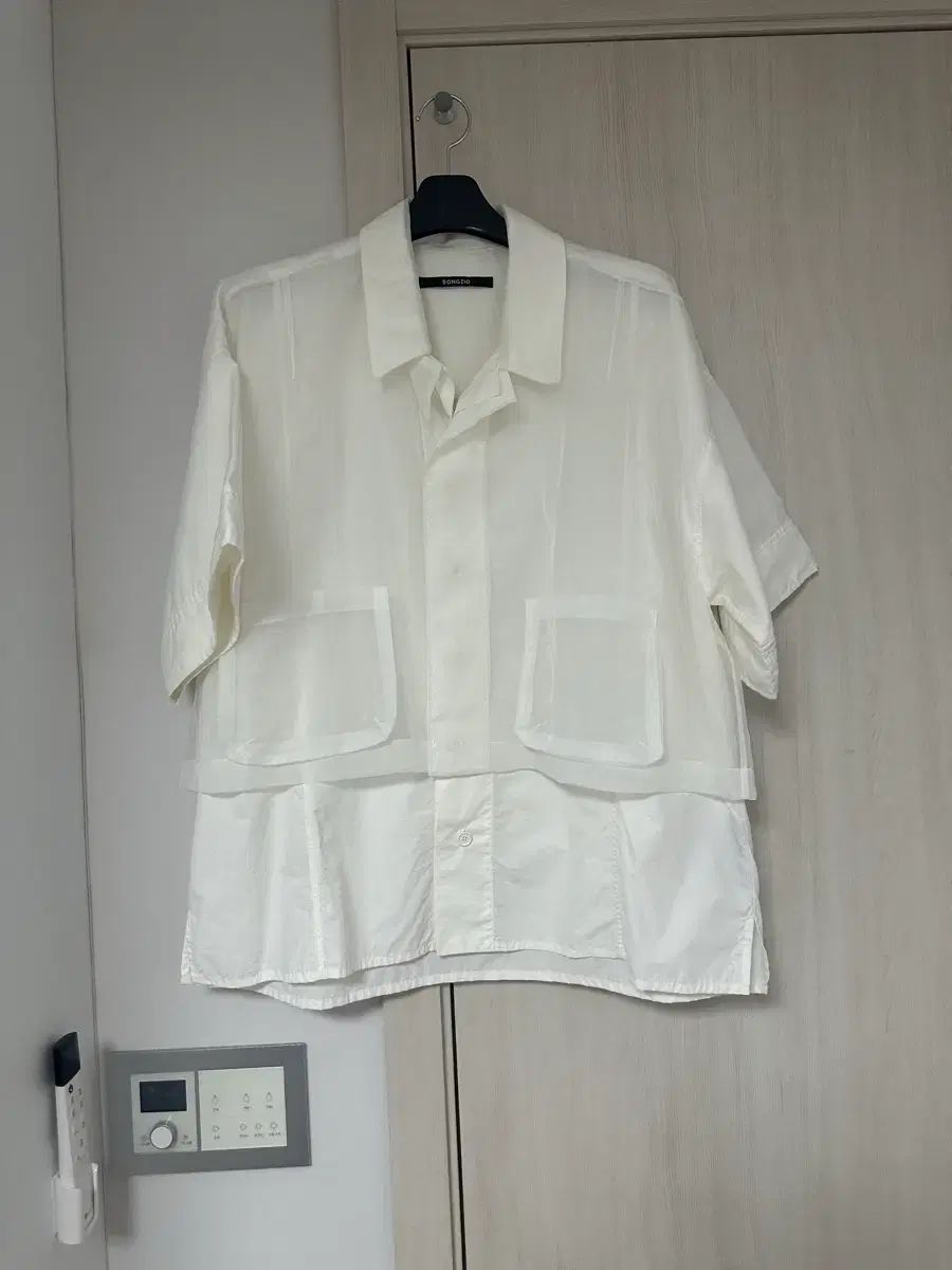 SONGZIO HOMME(ソンジオ・オム) 24SS ベイルド ダブル レイヤード シャツ ジャケット 48 SONGZIO HOMME(ソンジオ・オム) 24SS ベイルド ダブル レイヤード シャツ ジャケット 48