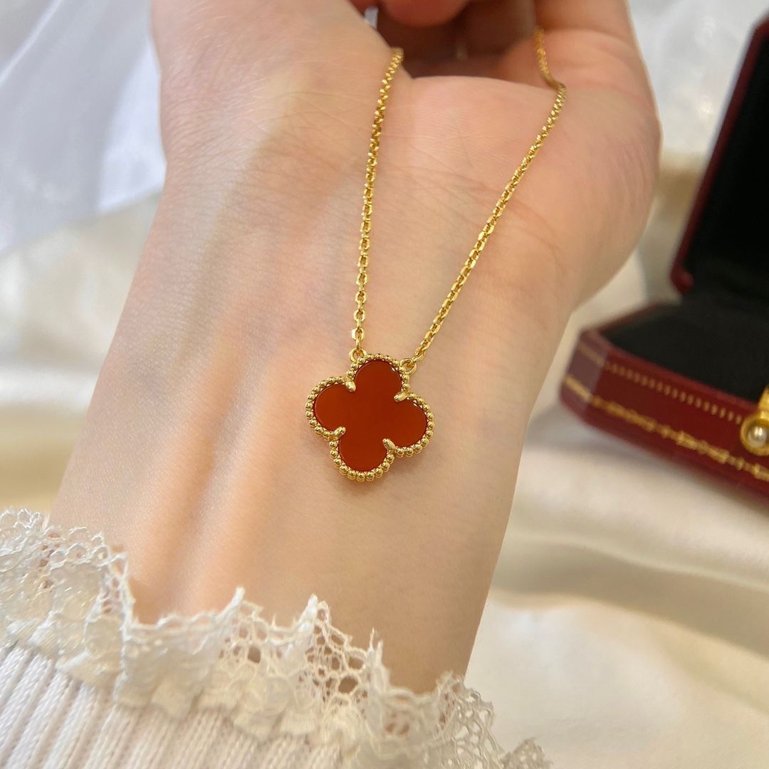 スウィート アルハンブラ ペンダント、カーネリアン、ヴァン クリーフ&アーペル Van Cleef & Arpels VCARN59M00｜本日限定特価｜新品未使用