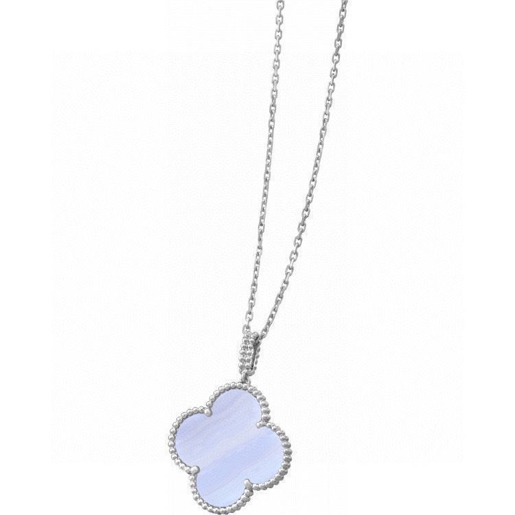 Van Cleef & Arpels ? 四つ葉のクローバー ラージ ロング チェーン パープル カルセドニー セーター チェーン、ネックレス｜本日限定特価｜新品未使用