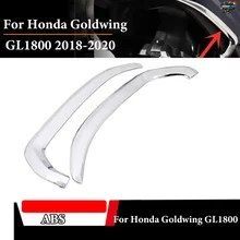 ホンダ ゴールドウイング GL1800 2018 2019 2020 用クロームモーターサイクルフロント垂直ベントトリム