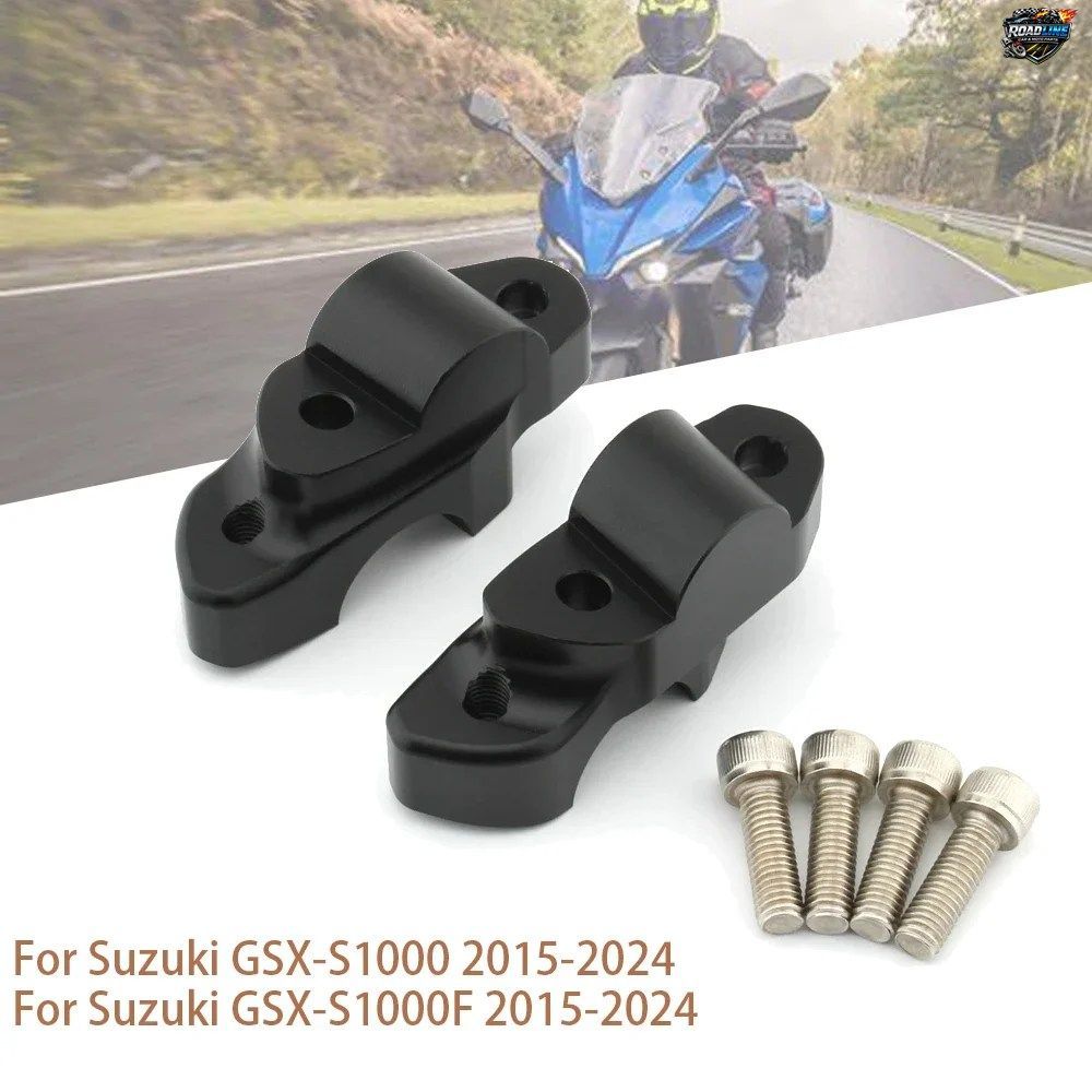GSXS1000 GSXS1000F オートバイ用ハンドルバーライザーバーマウントハンドルクランプ（スズキ GSX-S1000 GSX-S1000F GSX S1000 S1000F 2015