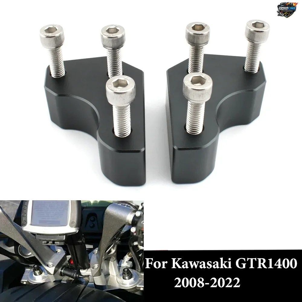カワサキ GTR1400 GTR 1400 CONCOURS ZG1400 2008-2022 用モーターサイクルハンドルバーライザー高さアップアダプター