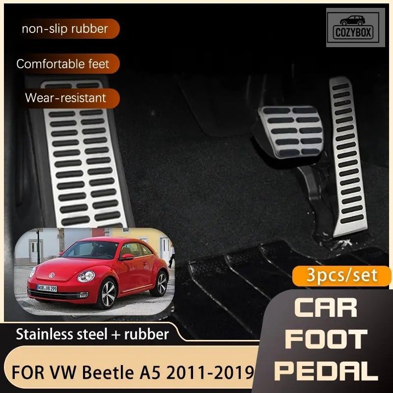 ステンレス AT MT ペダル フォルクス ワーゲン VW ビートル Coccinelle Maggiolino F