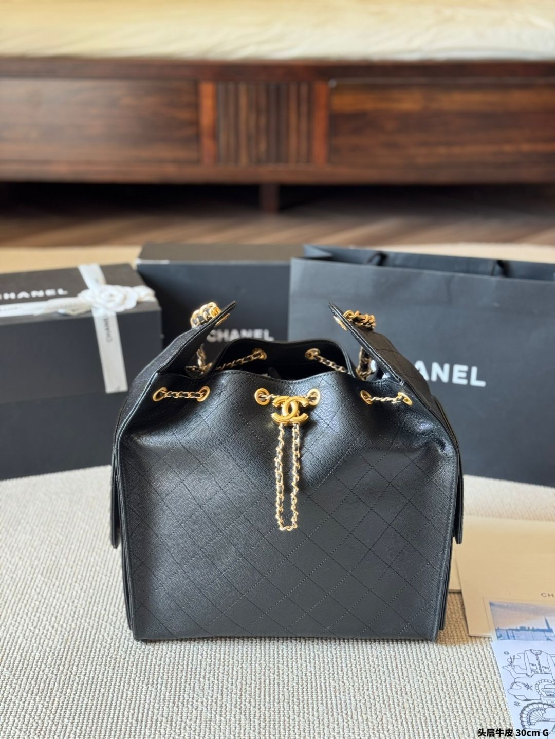 【今日特価】Chanel 25S Large Grained Calfskin Hobo（シャネル 25S ラージ グレインド キャルフスキン ホボ）-MM輸入