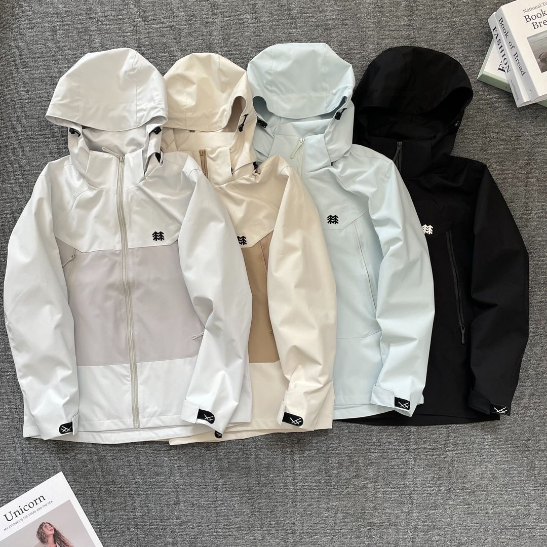 ?S?ORT / コロン（Kolon） 新モデル 男女兼用のアウトドア登山用フード付き風防ぎ・防水ライダージャケット アウター