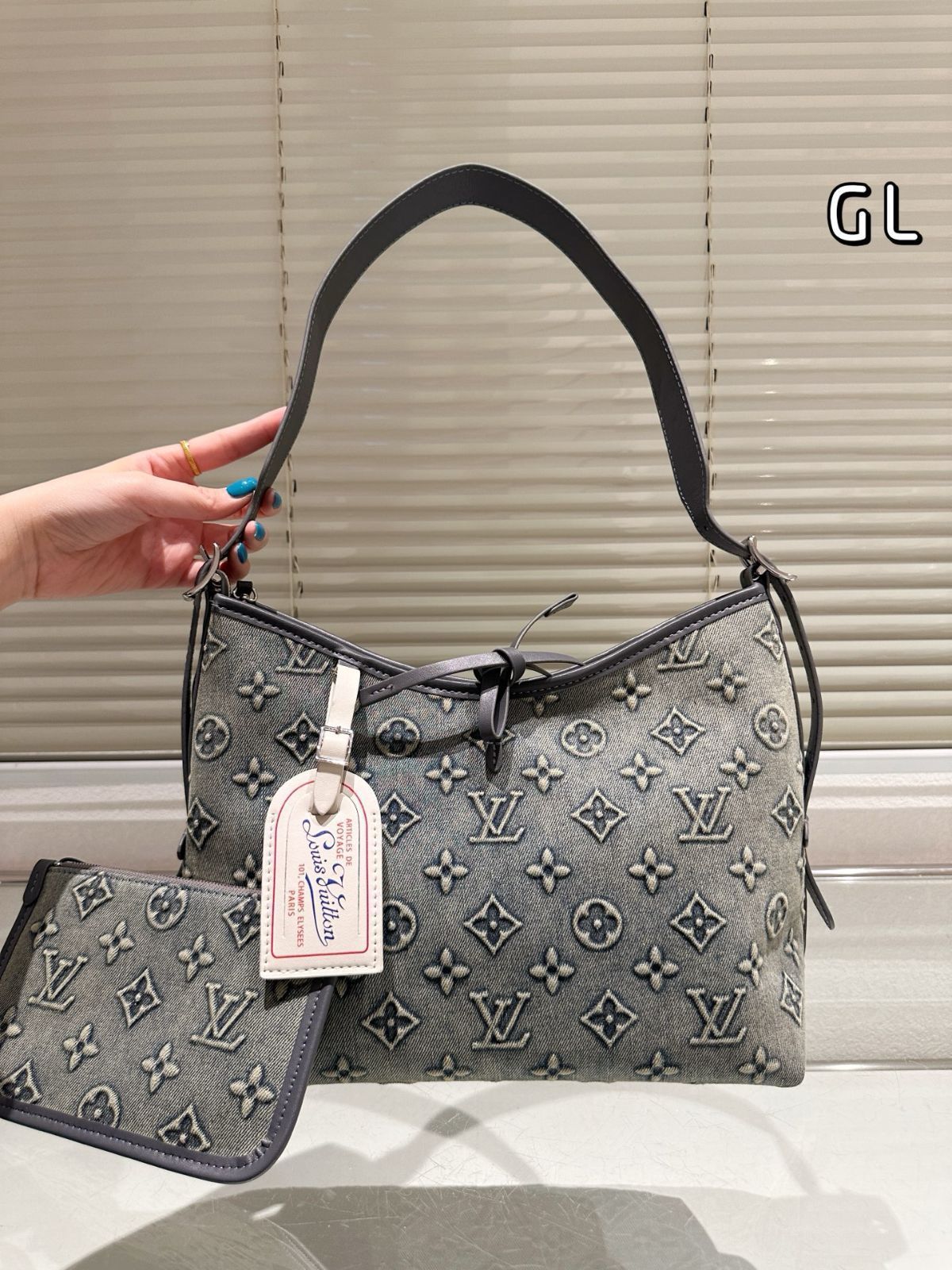【今日特価】LV Denim Carryall Bag ルイ・ヴィトン デニム キャリオール