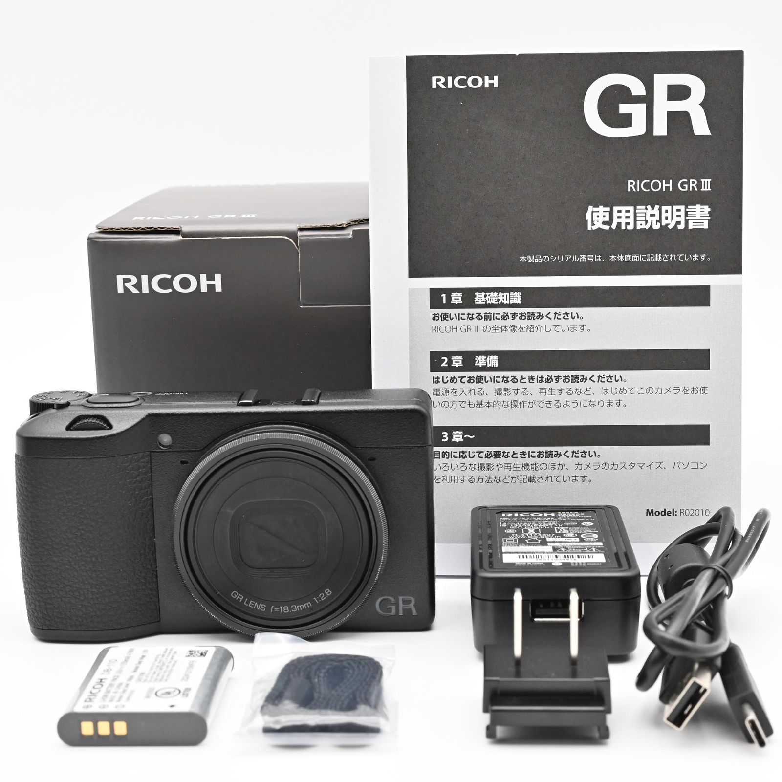 【美品】RIKOH GR DIGITAL III　ショット数僅か1458回 RICOH GR Ⅲ ショット数 3258回 - メルカリ