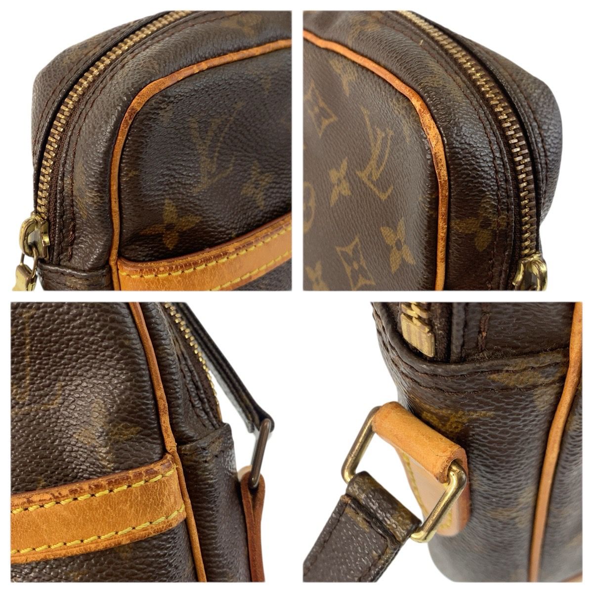 LOUIS VUITTON ルイ ヴィトン モノグラム ダヌーブ ブラウン ゴールド 