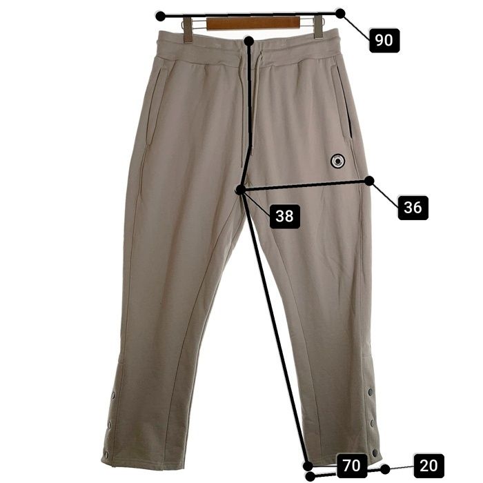 Example スウェットパンツ　Mサイズ　エグザンプル　サイドボタン EXAMPLE エグザンプル ROUND LOGO PATCH SIDE BUTTON SWEAT PANTS